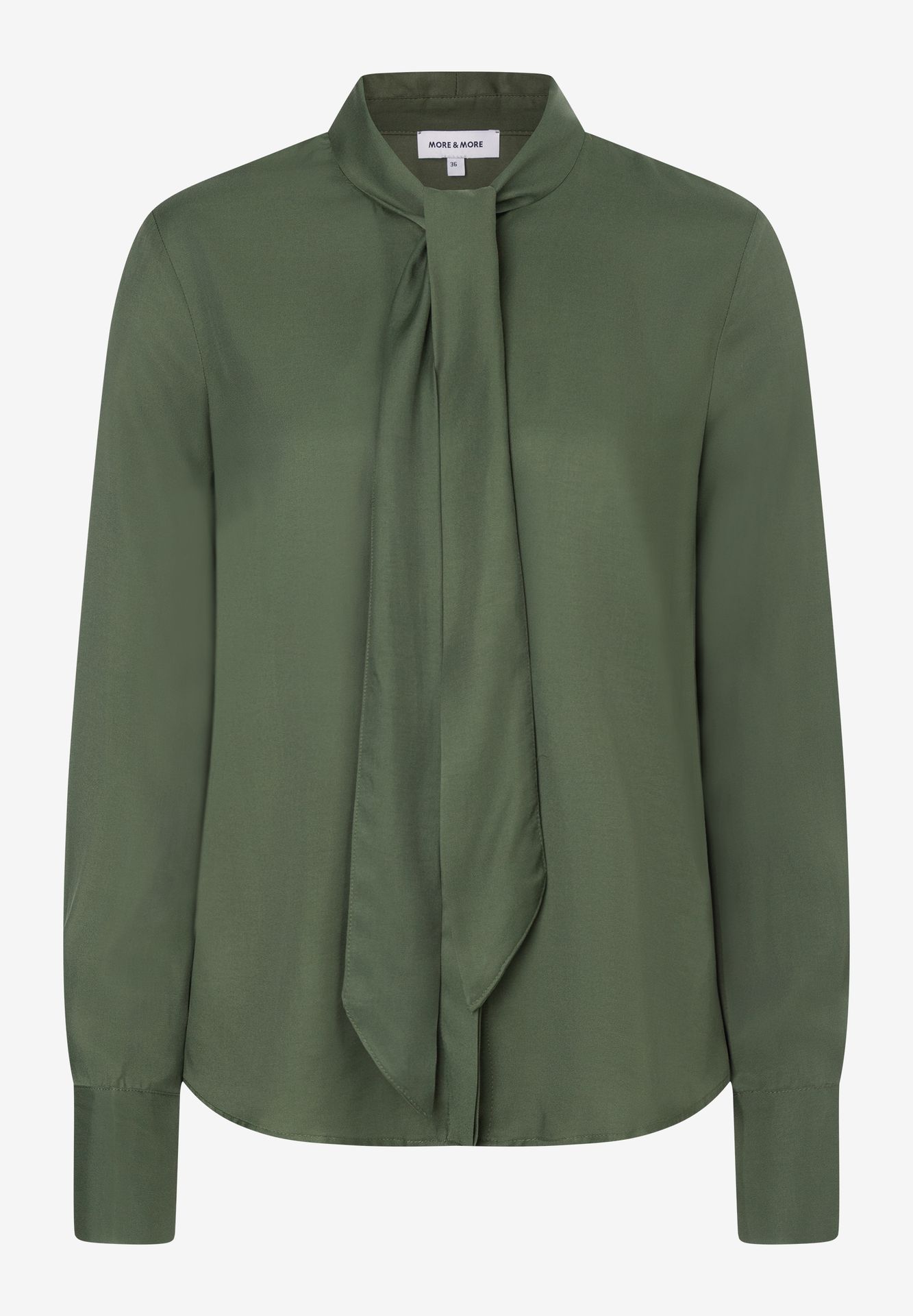elegante uni Schluppen-Bluse aus reiner Viskose