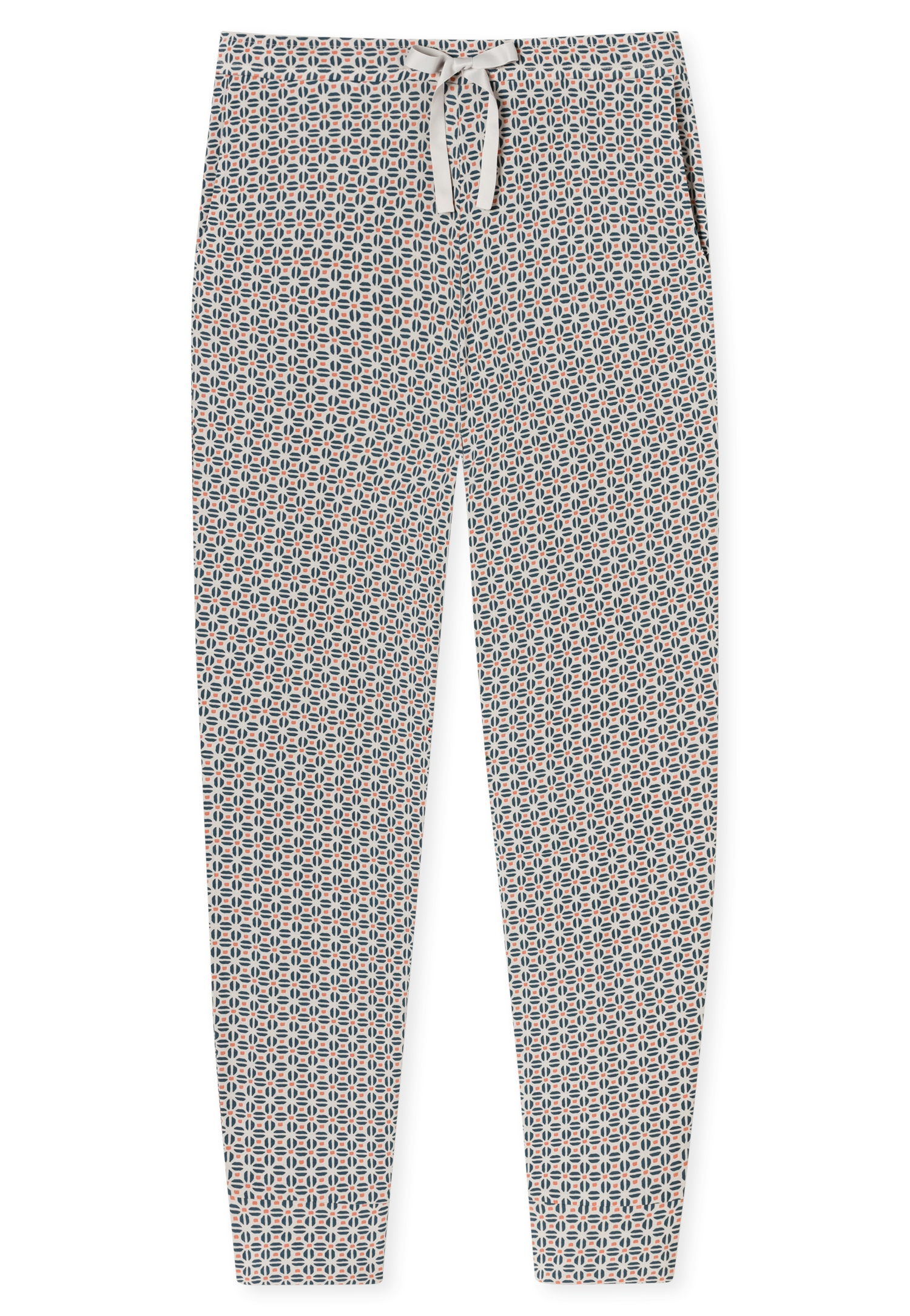 Damen Lounge-Hose mit Allover-Minimal-Print aus Modal-Jersey