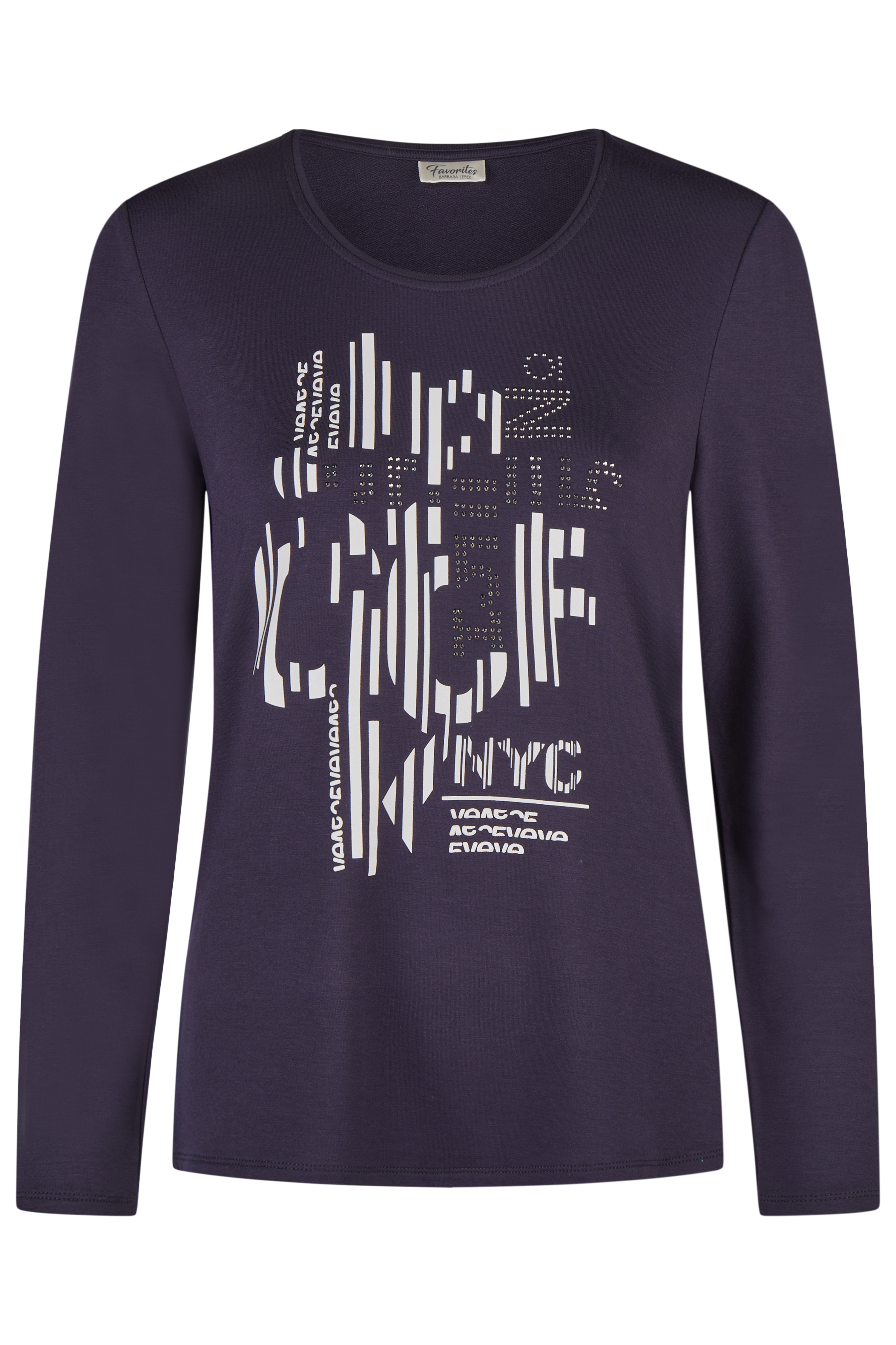 Langarm-Shirt mit Front-Print