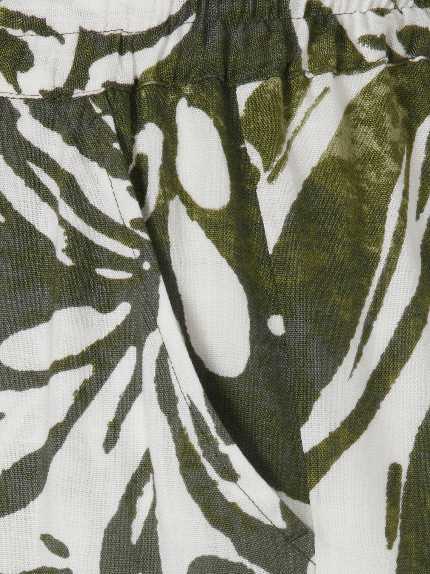 leichte Schlupf-Hose mit sommerlichem Allover-Druck aus Viskose