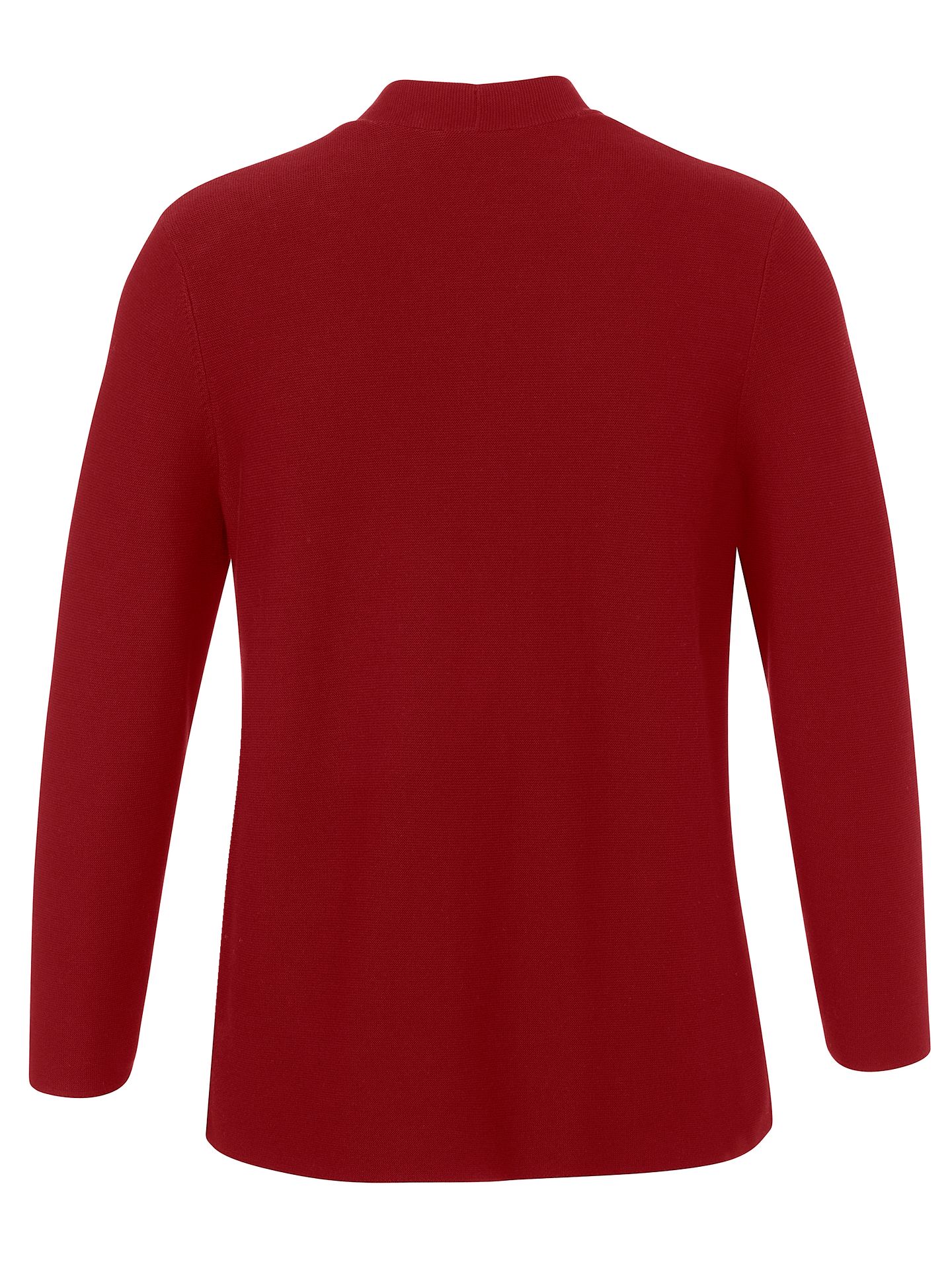 leichter offener Strick-Cardigan mit Struktur aus reiner Baumwolle