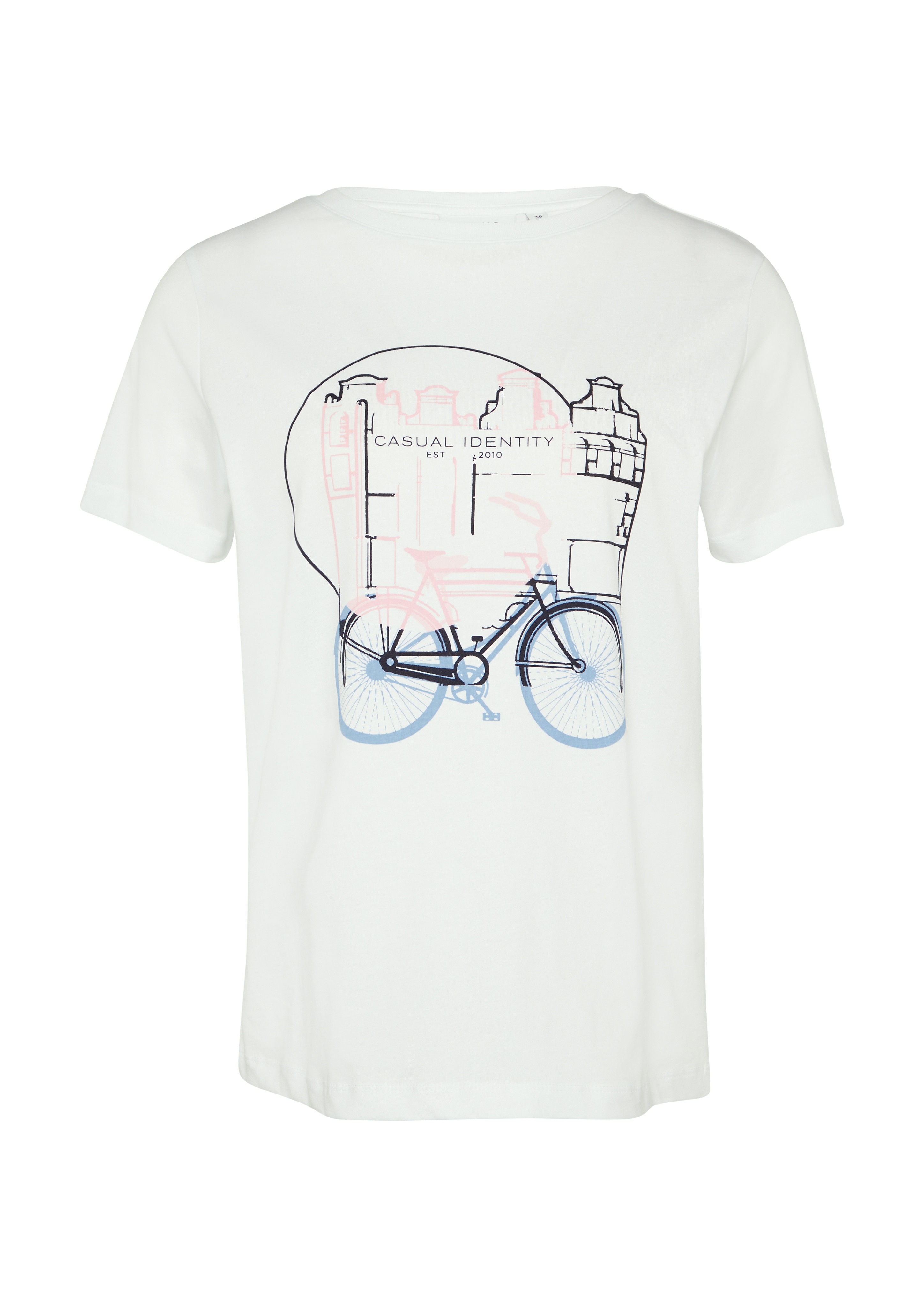Baumwoll-T-Shirt mit Frontprint