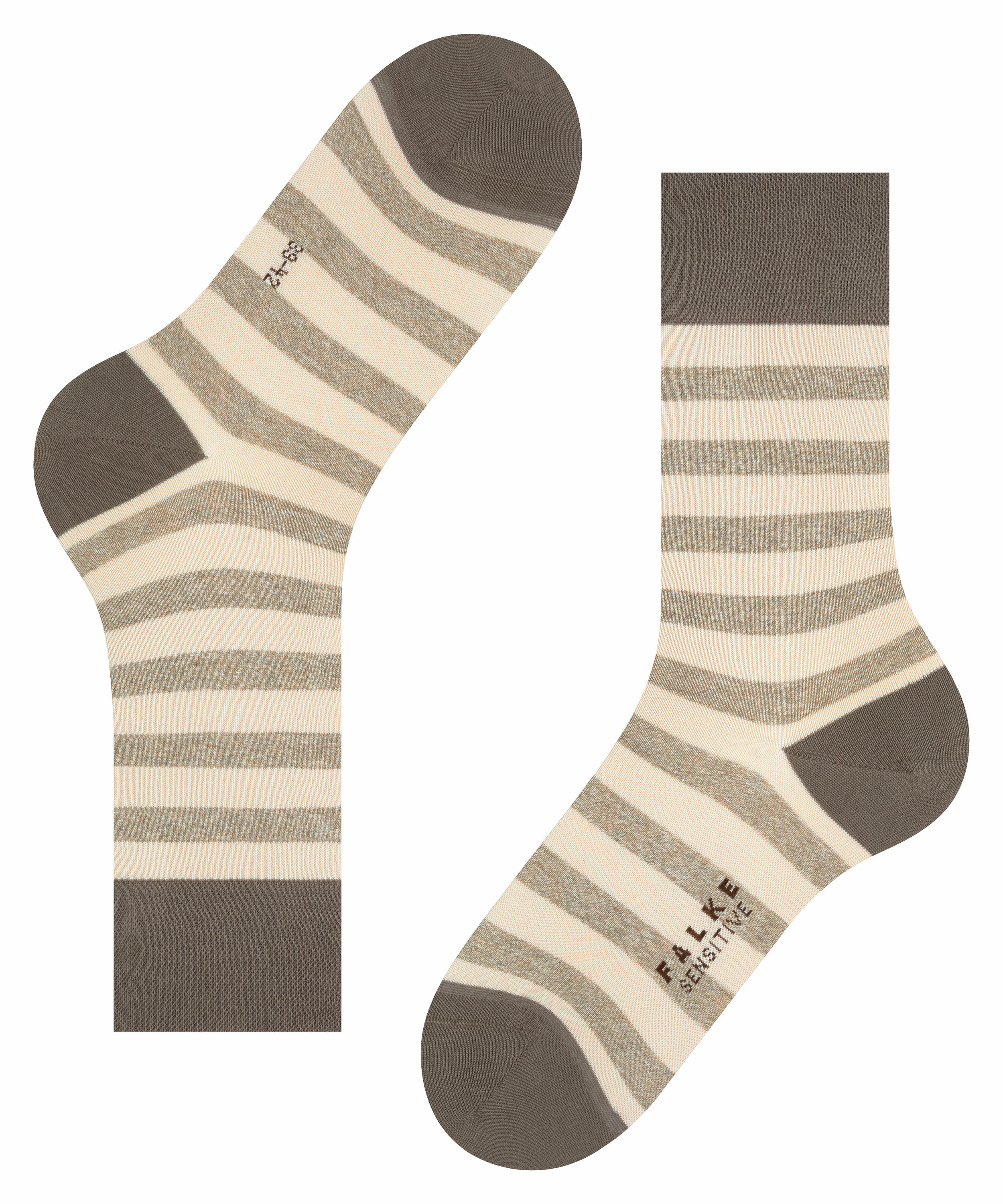 Baumwoll-Socke "Sensitive Mapped Line" ohne Gummi-Druck