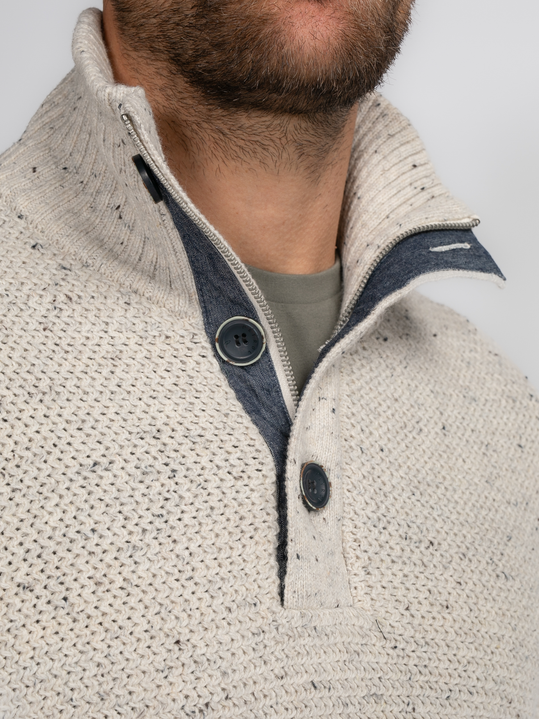 Men Knitwear Collar