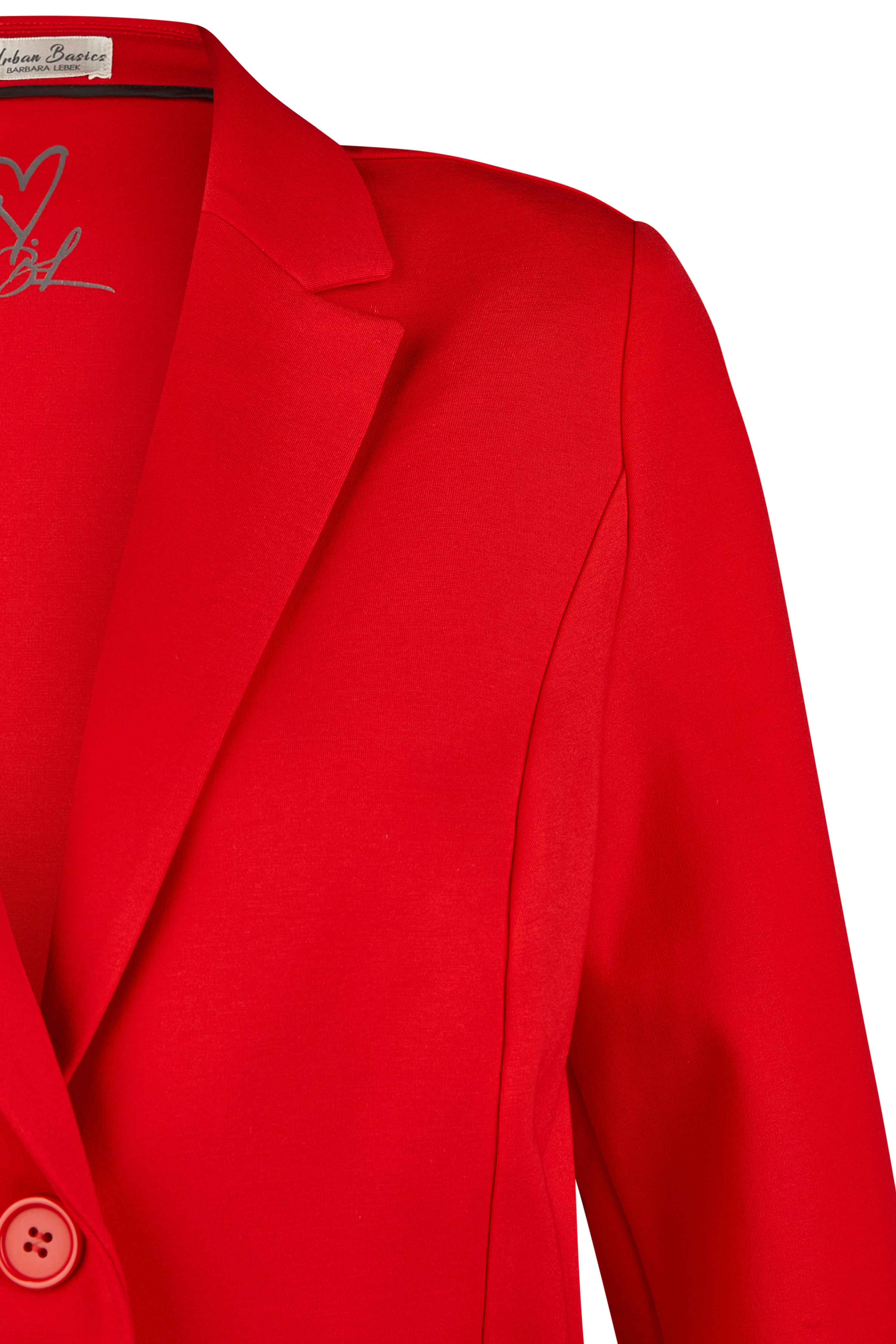 unifarbener klassischer Damen-Blazer aus Viskose-Mix