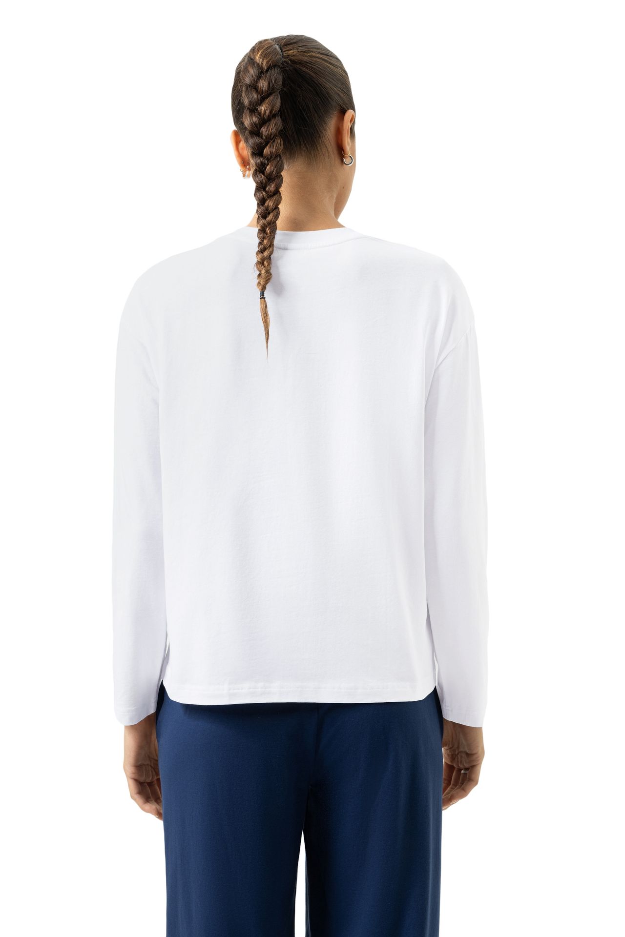 uni Sleepwear Langarm-Shirt aus Baumwoll-Jersey