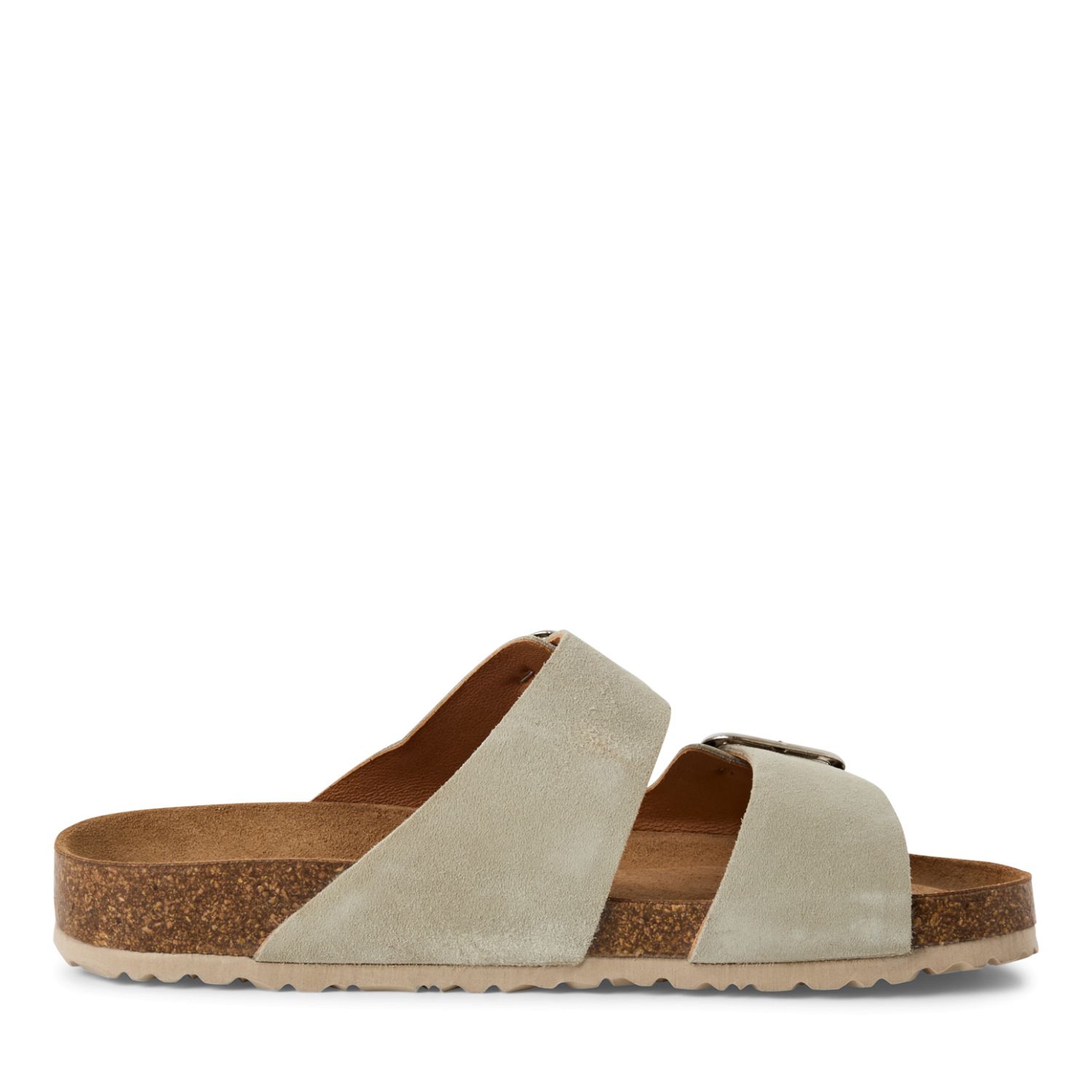 Da.-Pantolette im Birkenstock-Look aus echtem Leder