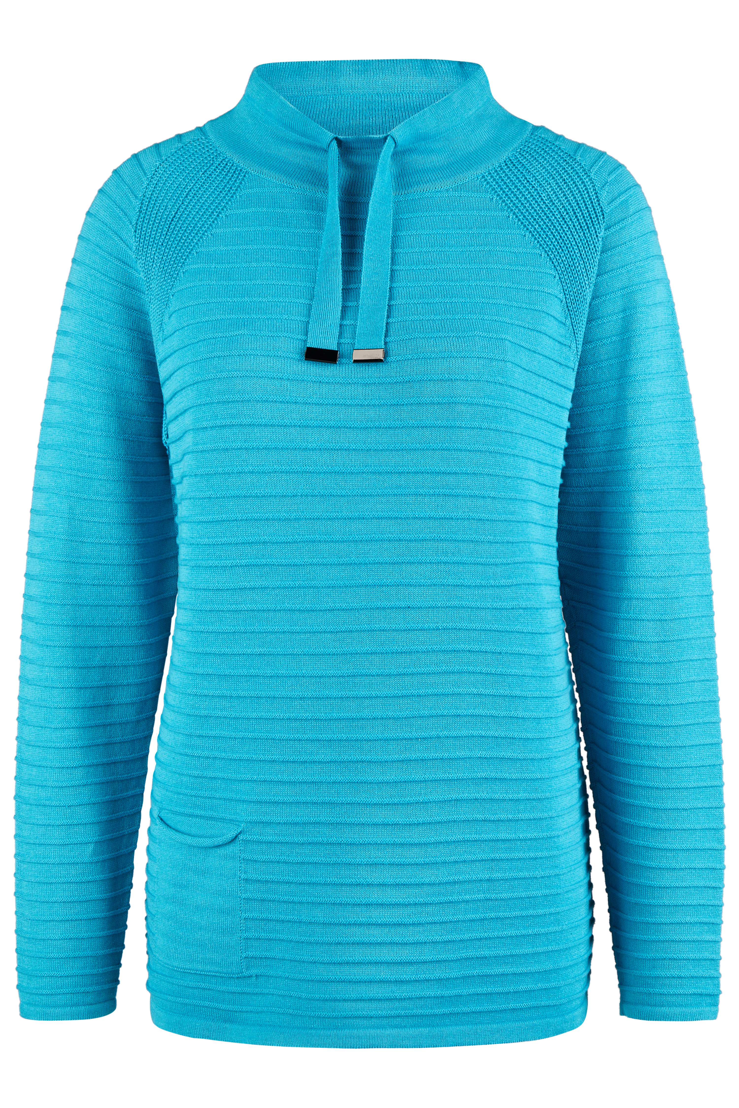 leichter Strickpullover mit Kordel
