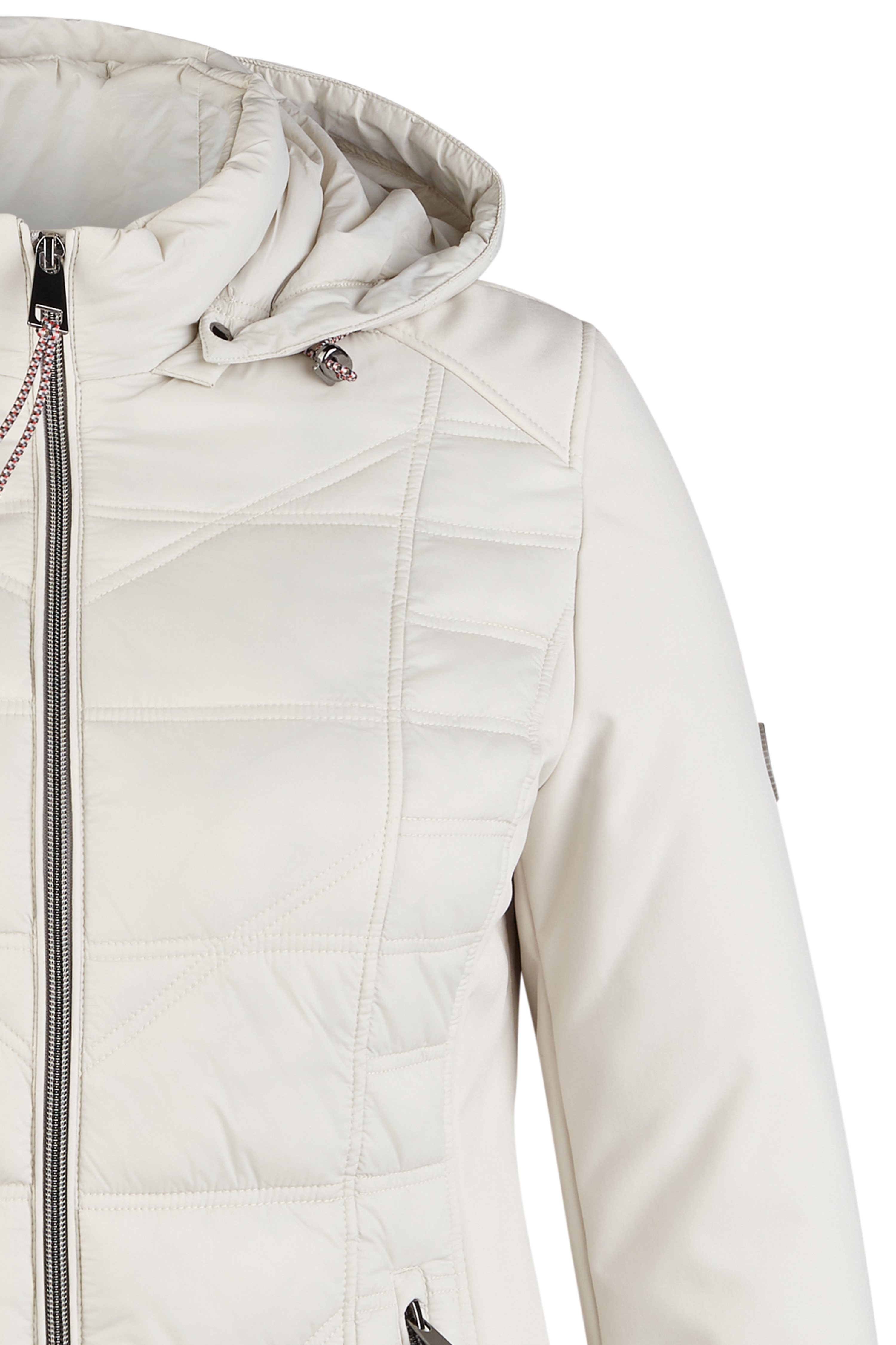kurze Stepp-Jacke mit Kapuze