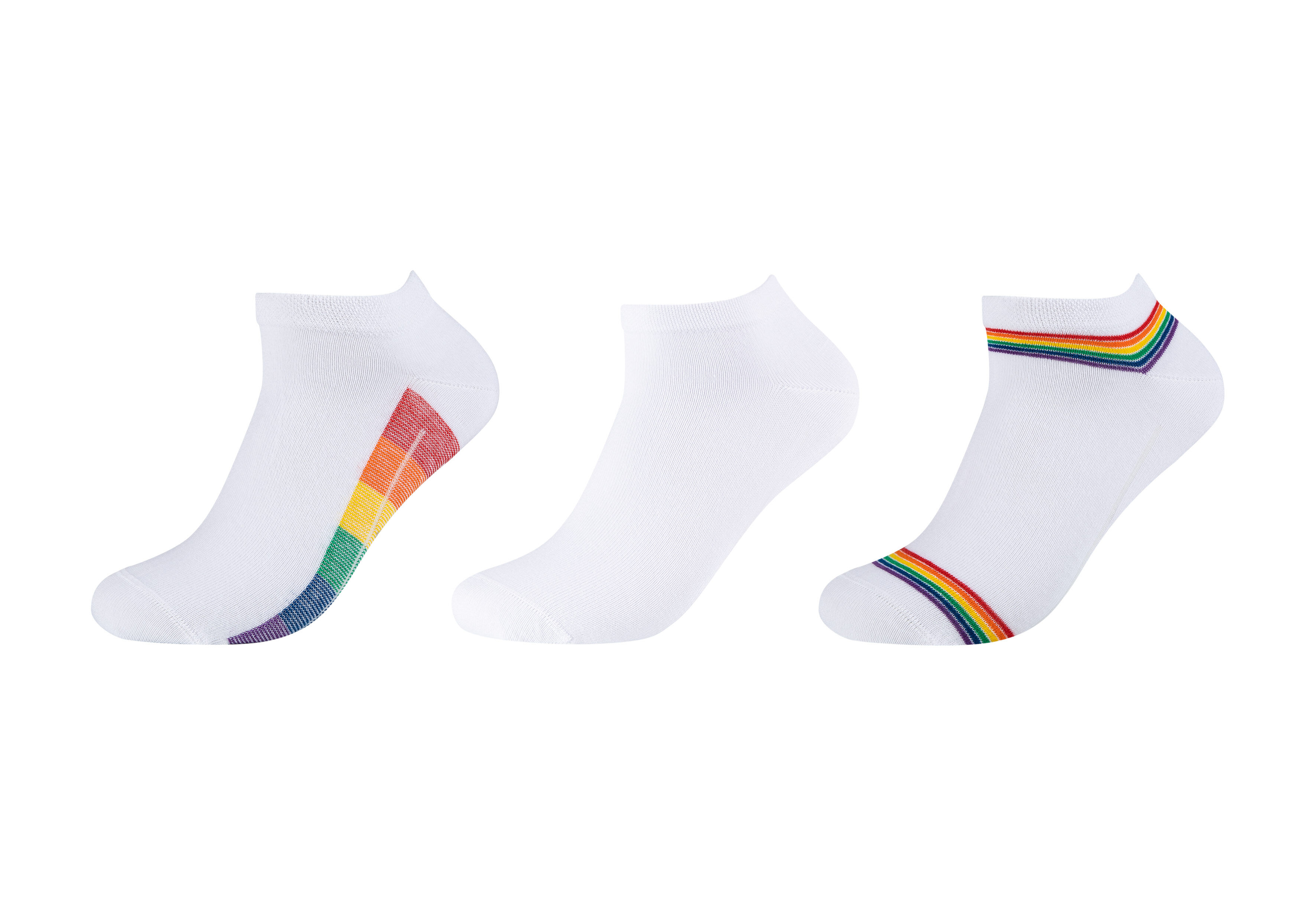 Unisex Sneaker-Socke aus  organic-GOTS-BAumwolle 3er-Pack