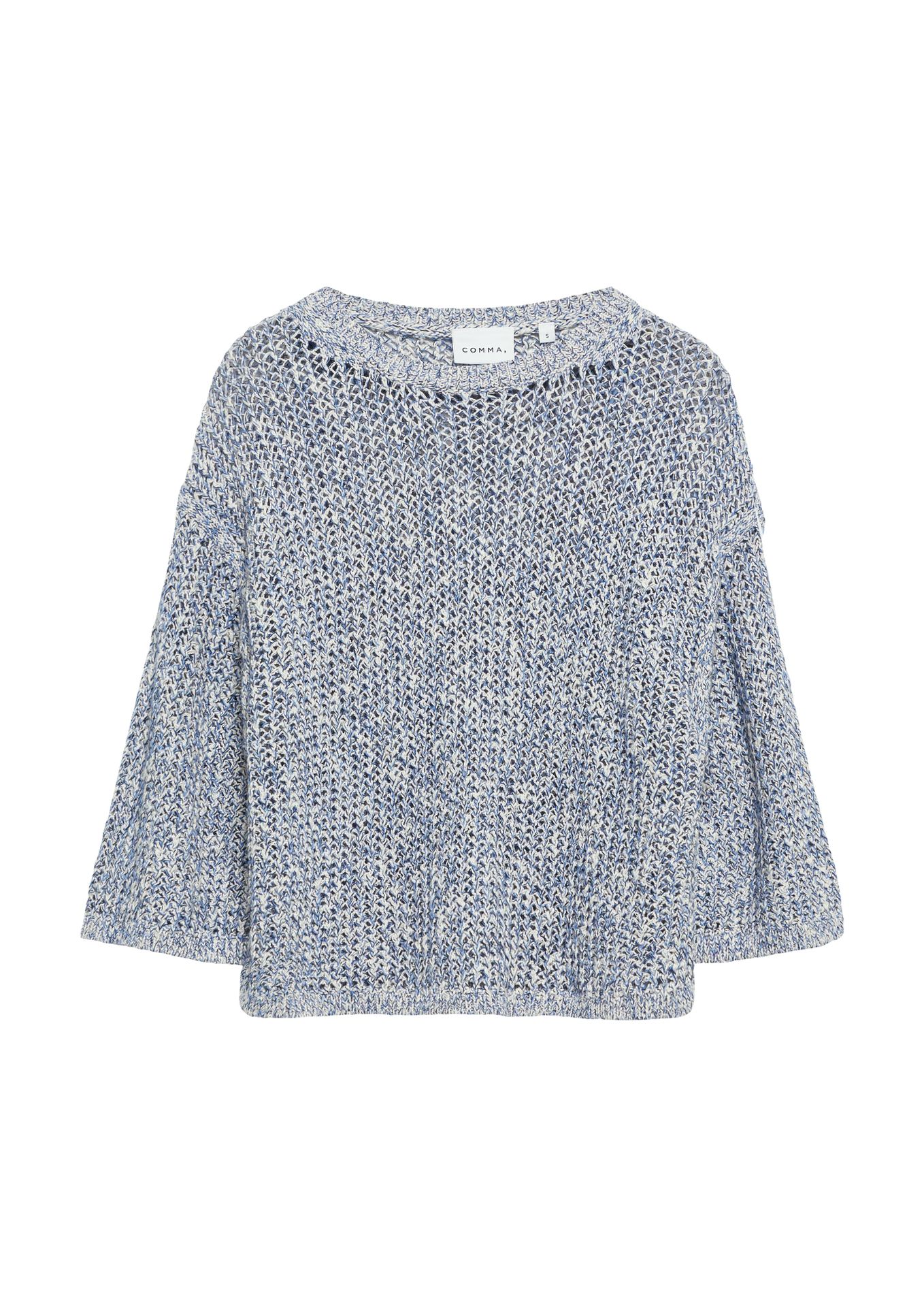 luftig leichter Sommer-Strickpullover aus Baumwoll-Mix