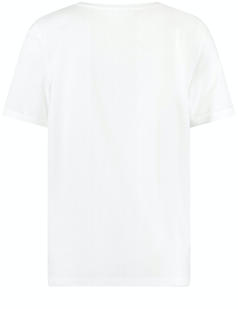 Baumwoll-T-Shirt mit Druckmotiv