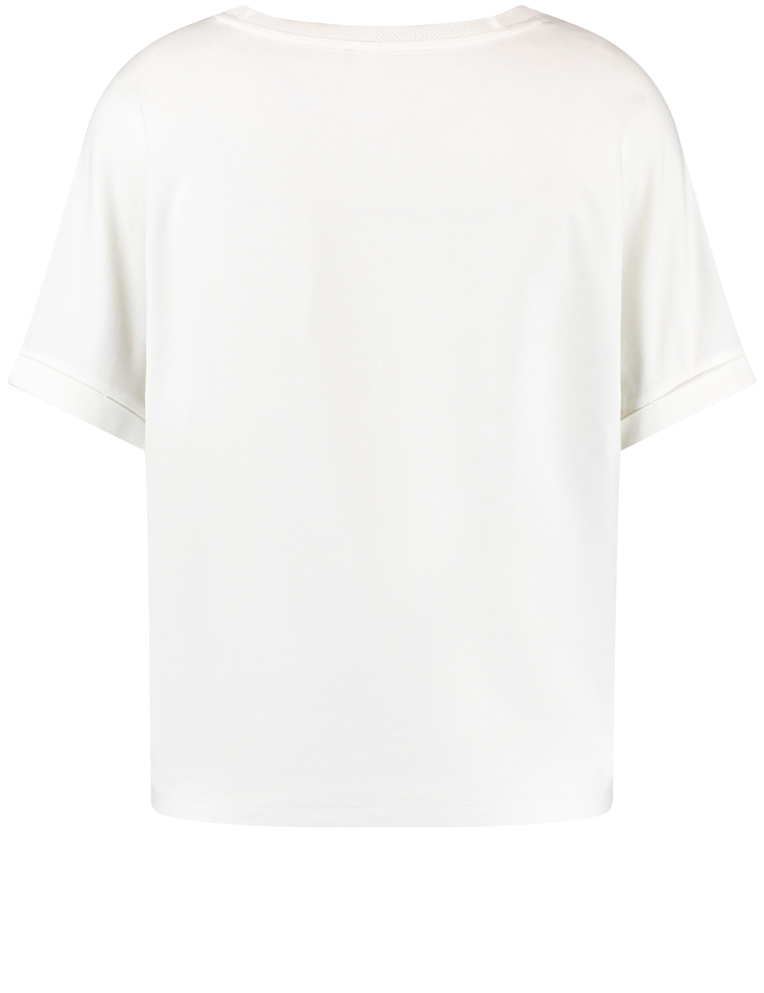 Viscose-Shirt mit überschnittenem Arm undFrontprint