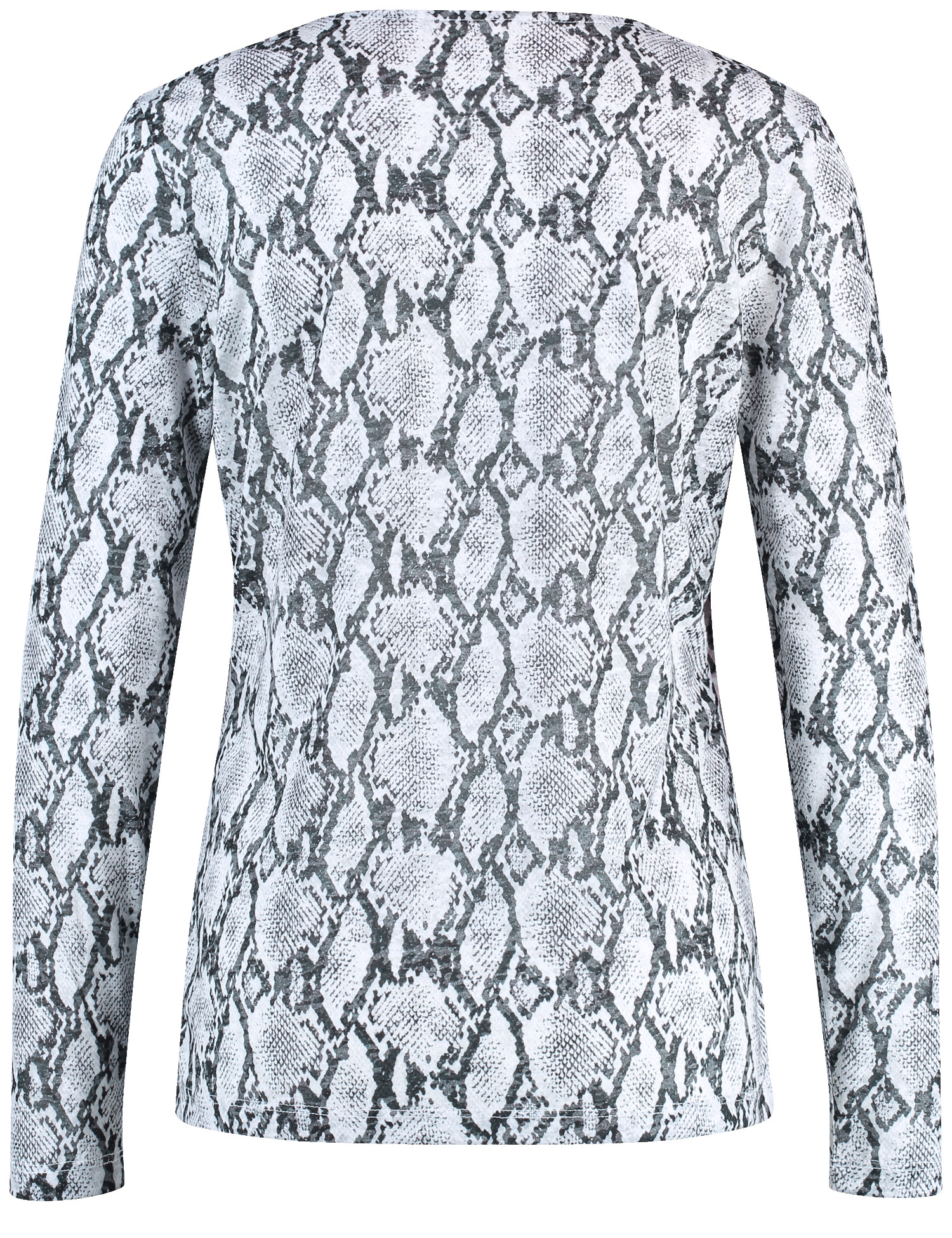 gemustertes Lanagrmshirt in Ausbrenner-Qualität