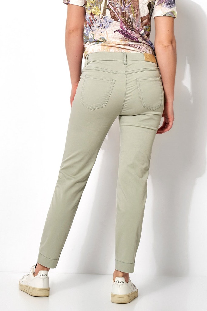 Damen-Jeans Passform "Perfect Shape 7/8" aus Baumwoll-Satin