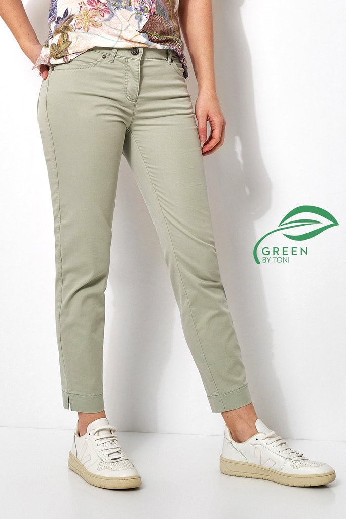 Damen-Jeans Passform "Perfect Shape 7/8" aus Baumwoll-Satin