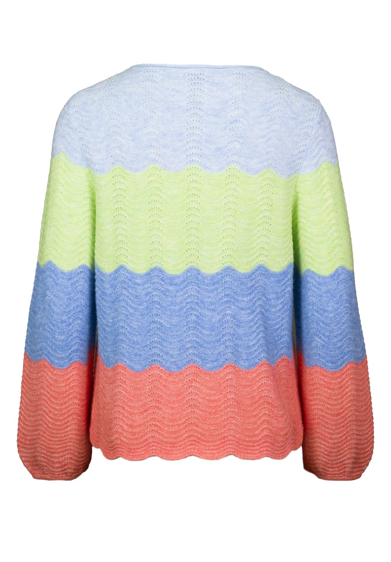 modischer Strickpullover "REMIS" in Color-Blocking  mit Baumwoll-Anteil