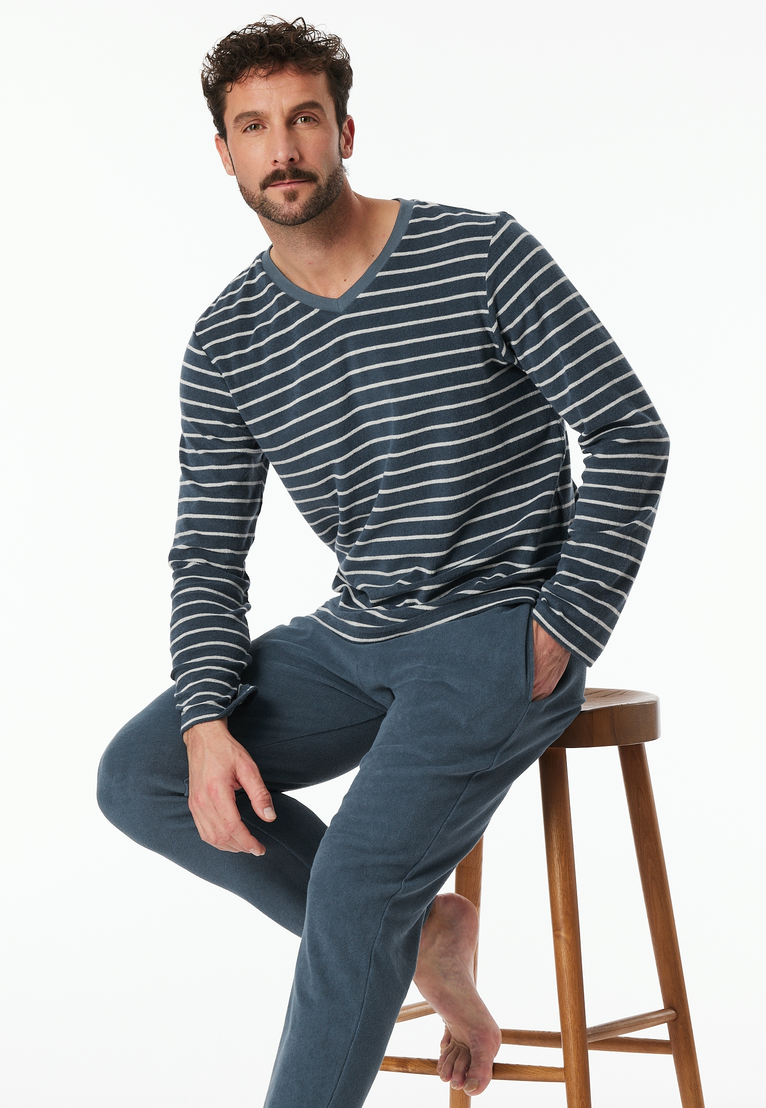 warmer Frottee-Herren-Schlafanzug