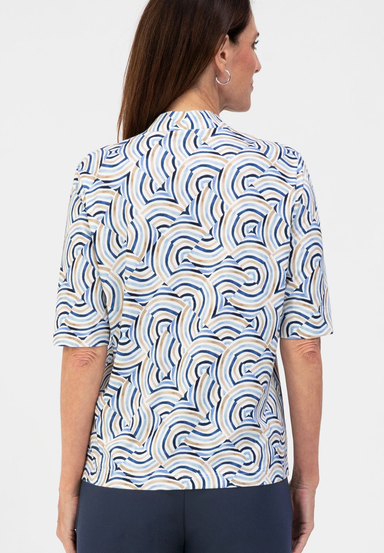 feminines Print-T-Shirt "KAYLA" aus Viskose-Jersey