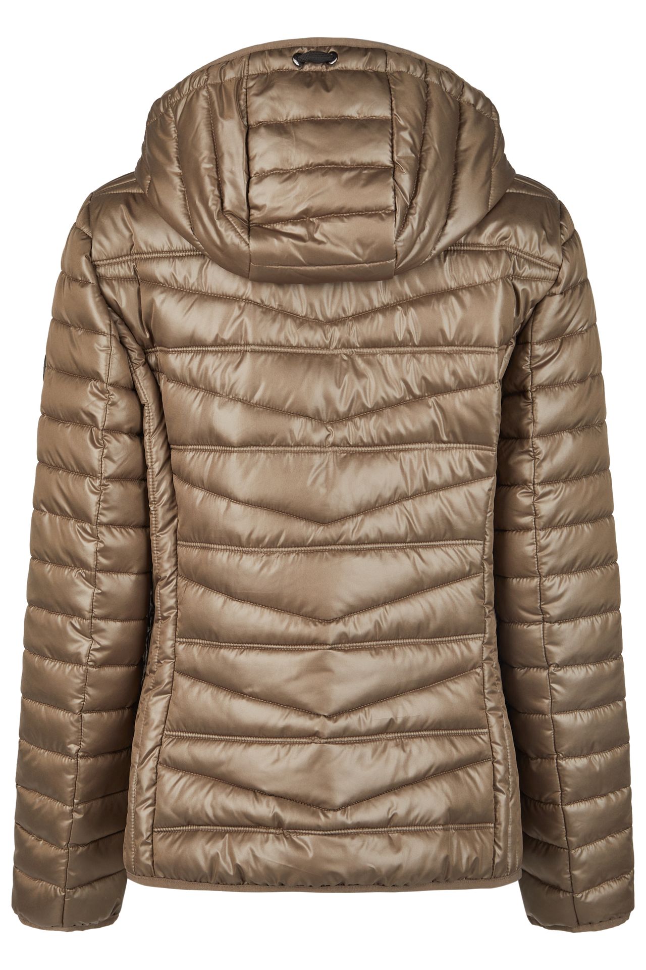 kurze Stepp-Jacke mit Kapuze