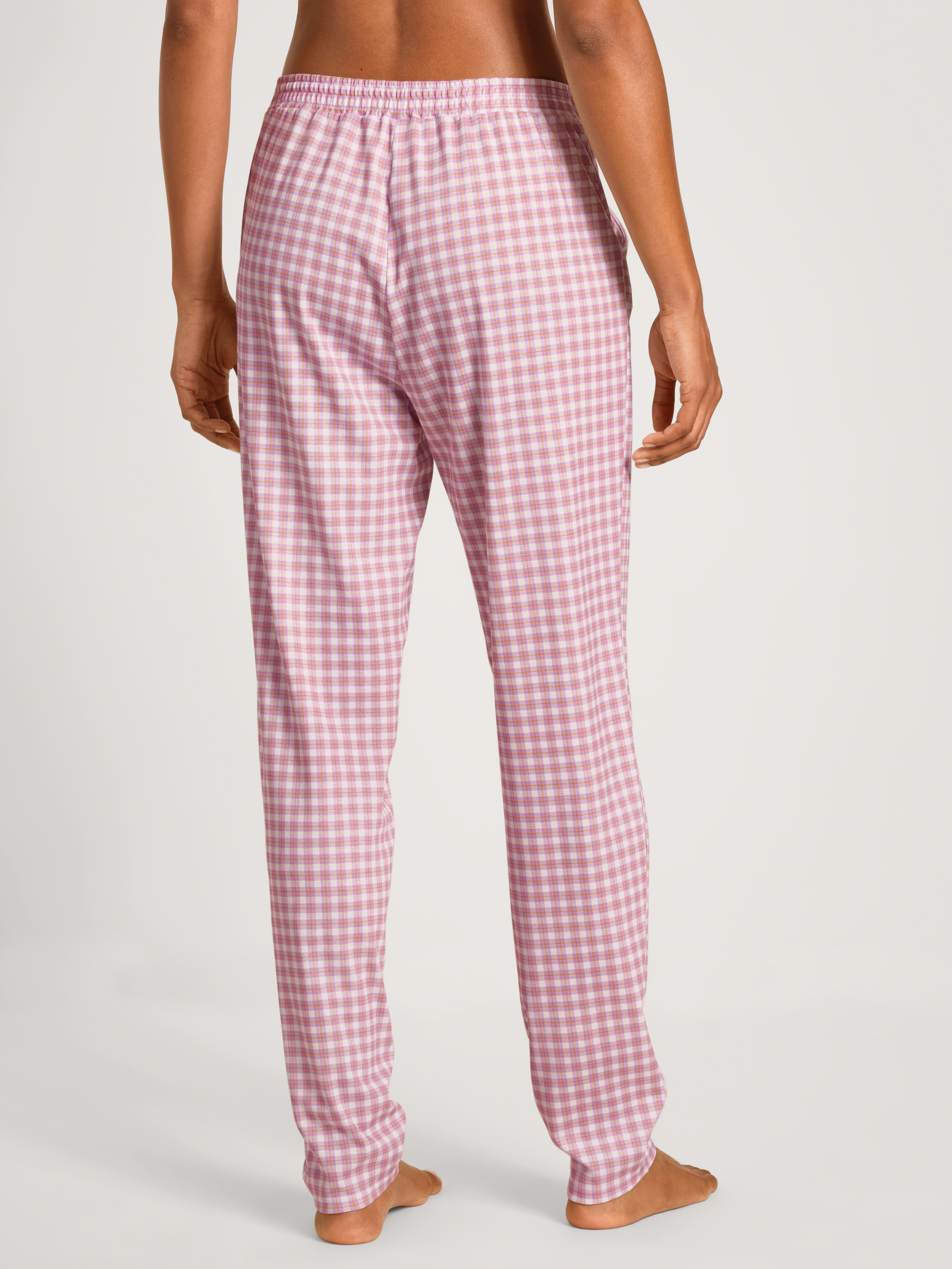 Sleepwear-Hose aus reiner Baumwolle mit Karo-Print