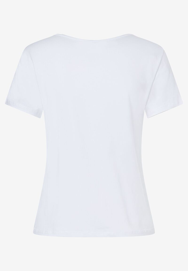 T-Shirt mit Pailletten-Herz aus Baumwolle