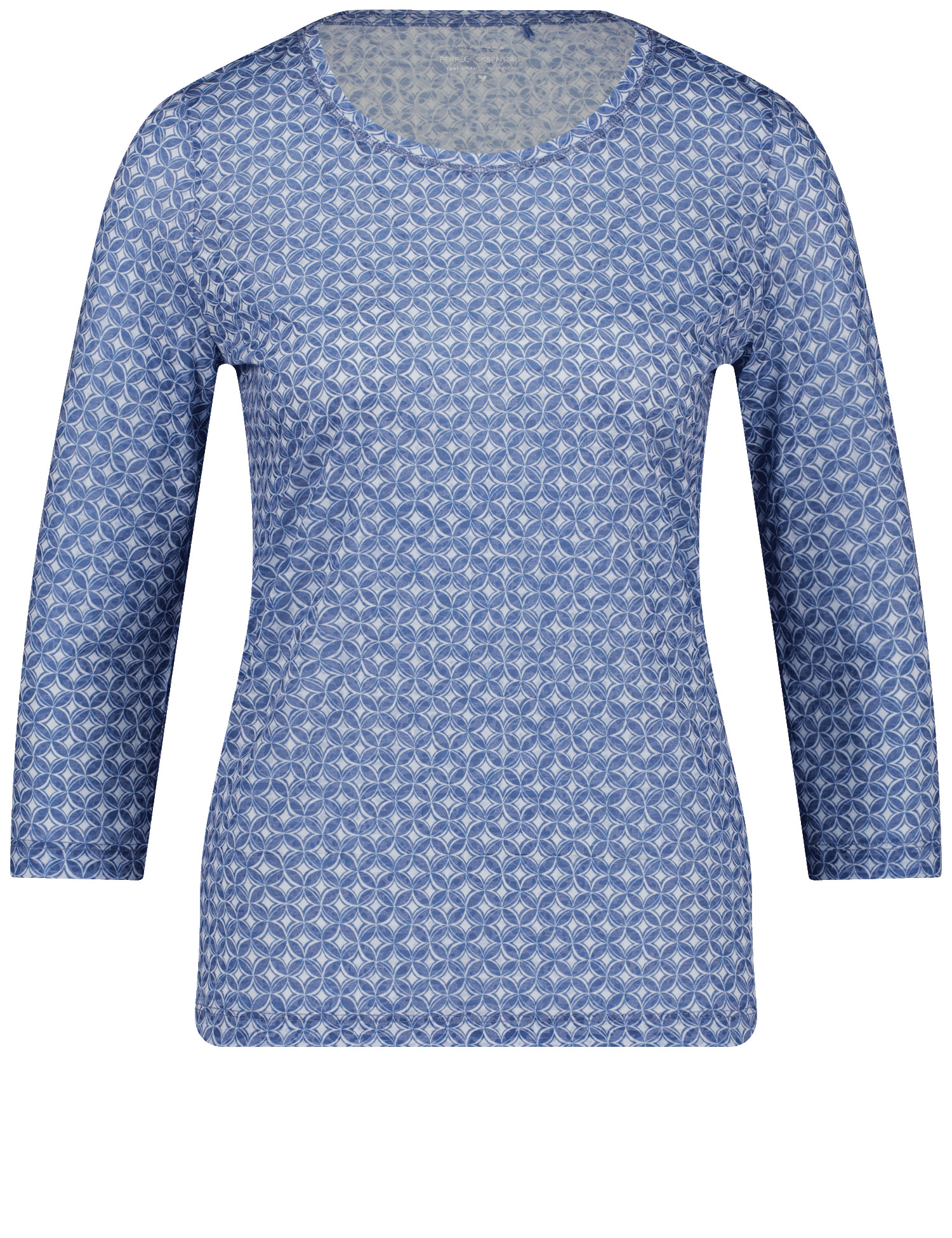 leichtes 3/4 Arm-Shirt in Allover Print