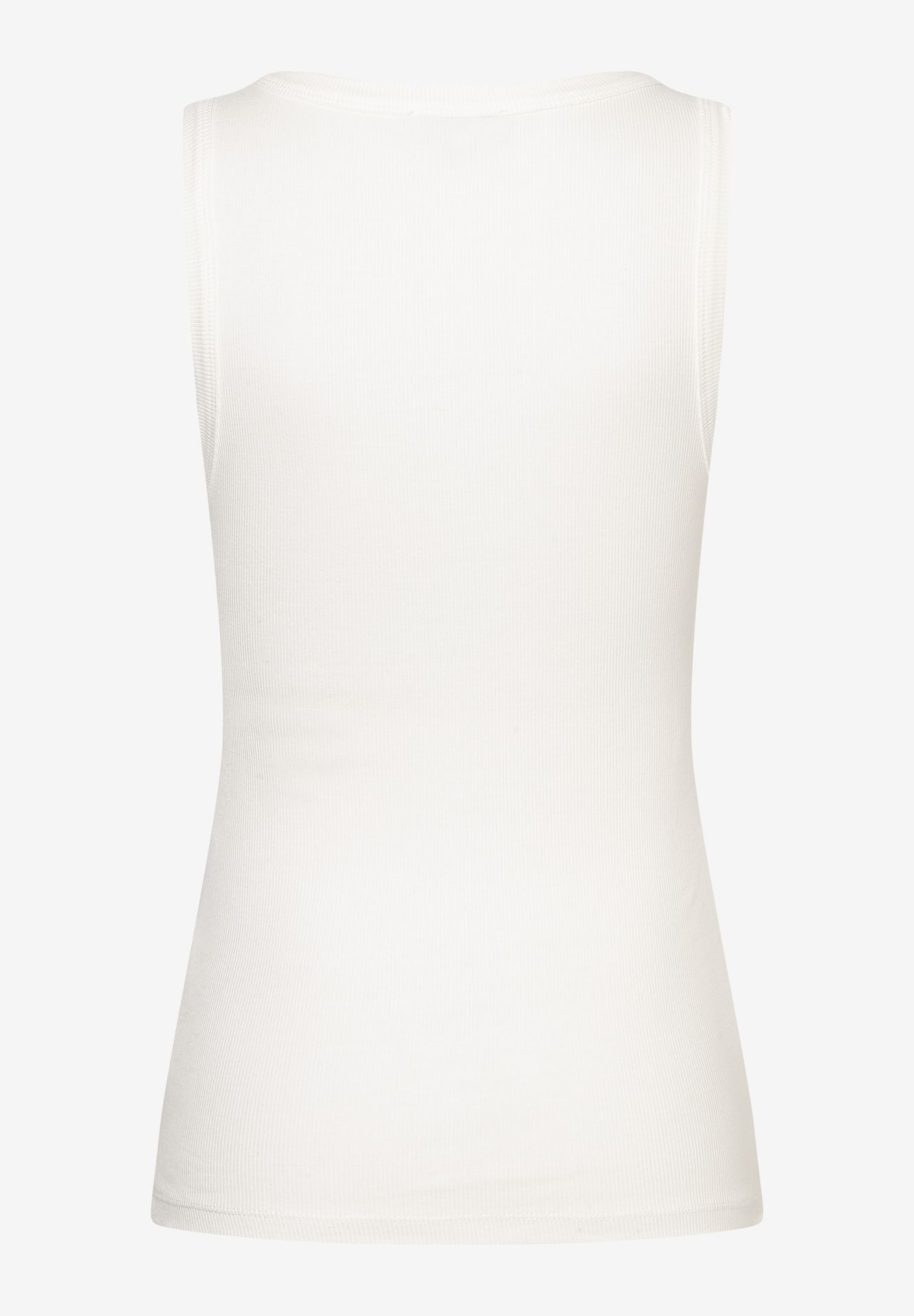 sportiv geripptes Tank-Top aus Baumwoll-Jersey