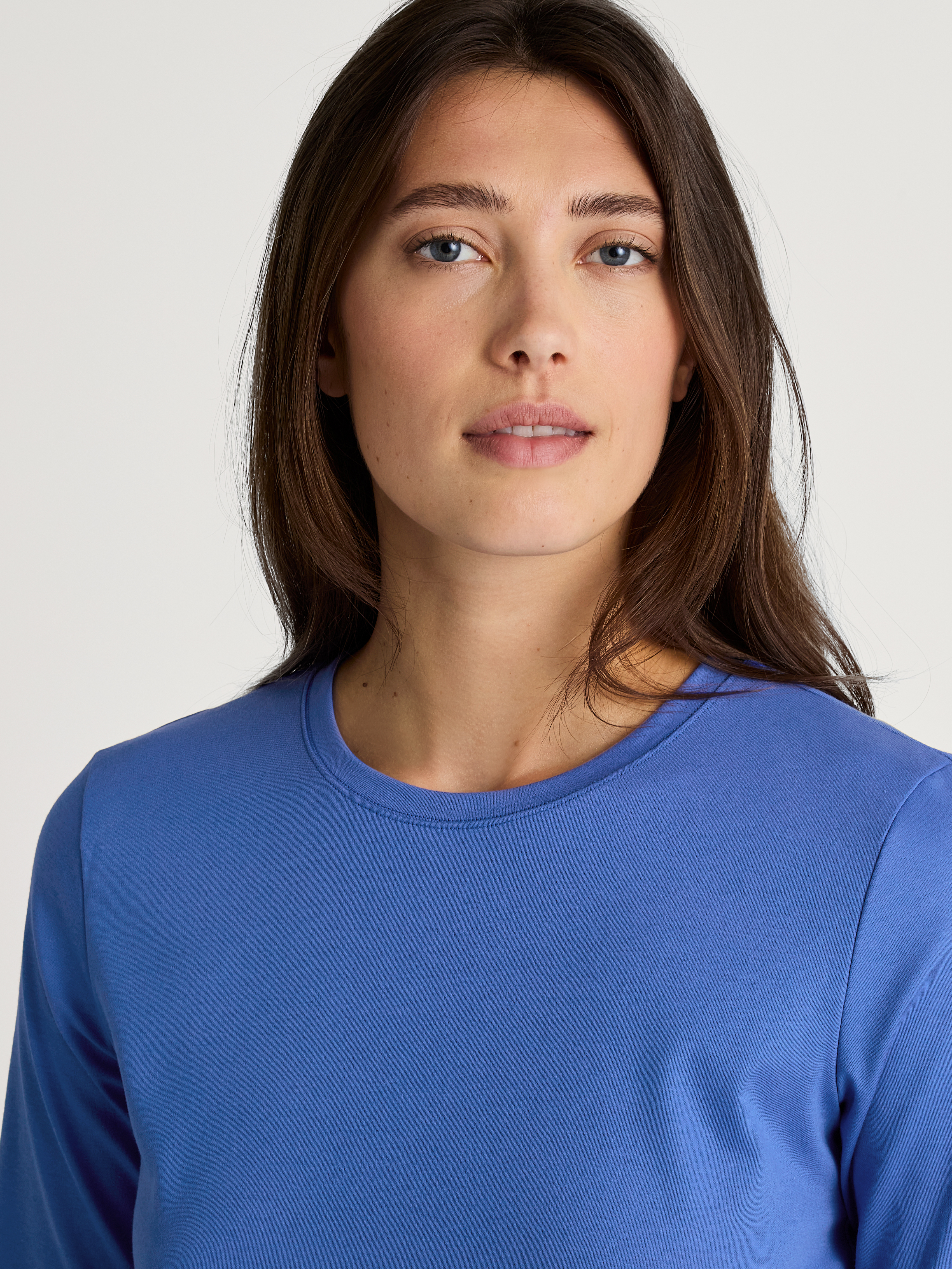 uni Damen-Night-T-Shirt aus reinem Baumwoll-Jersey