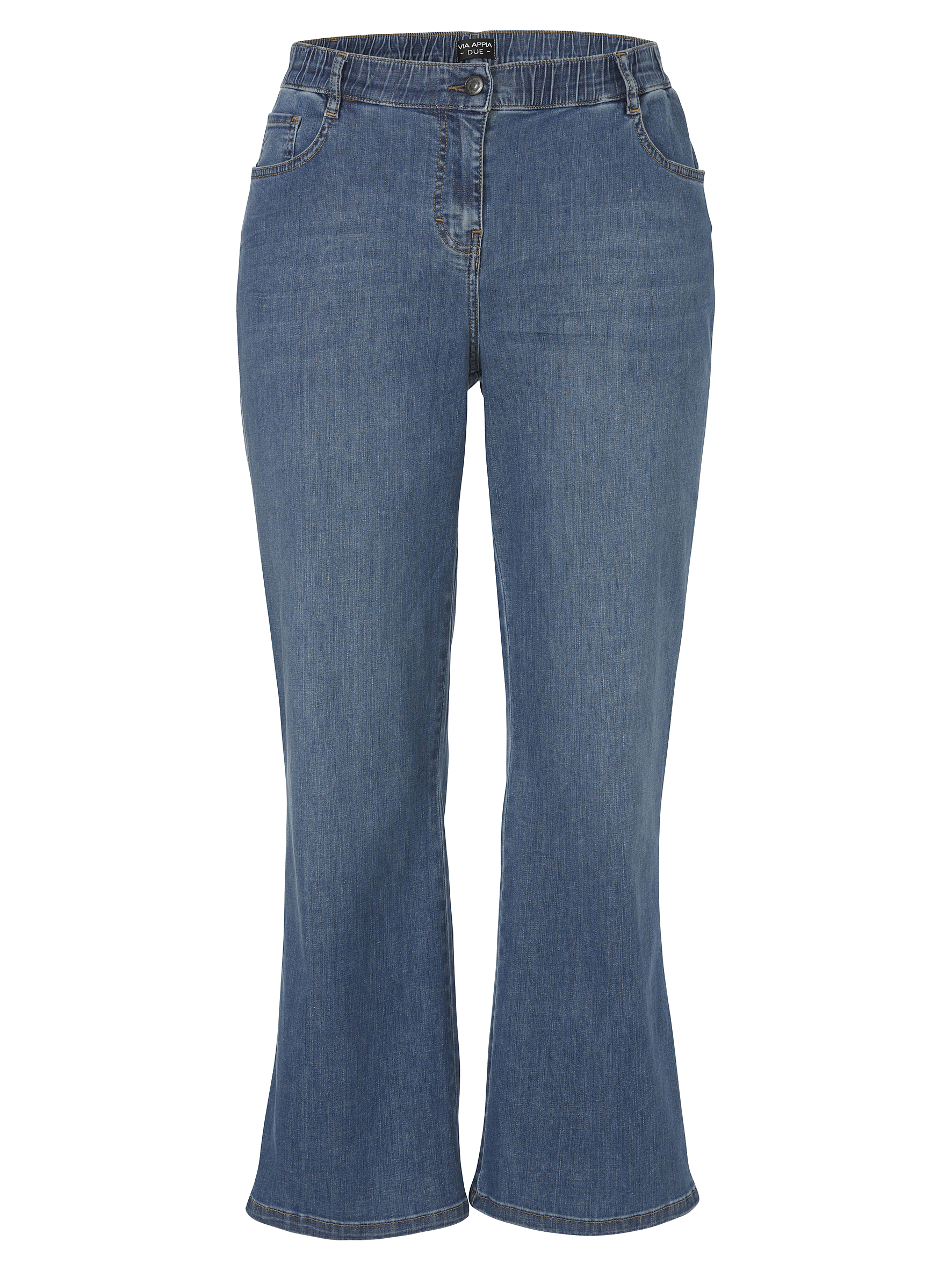 bequeme 7/8-Jeans mit ausgestelltes Bein aus Baumwoll-Mix