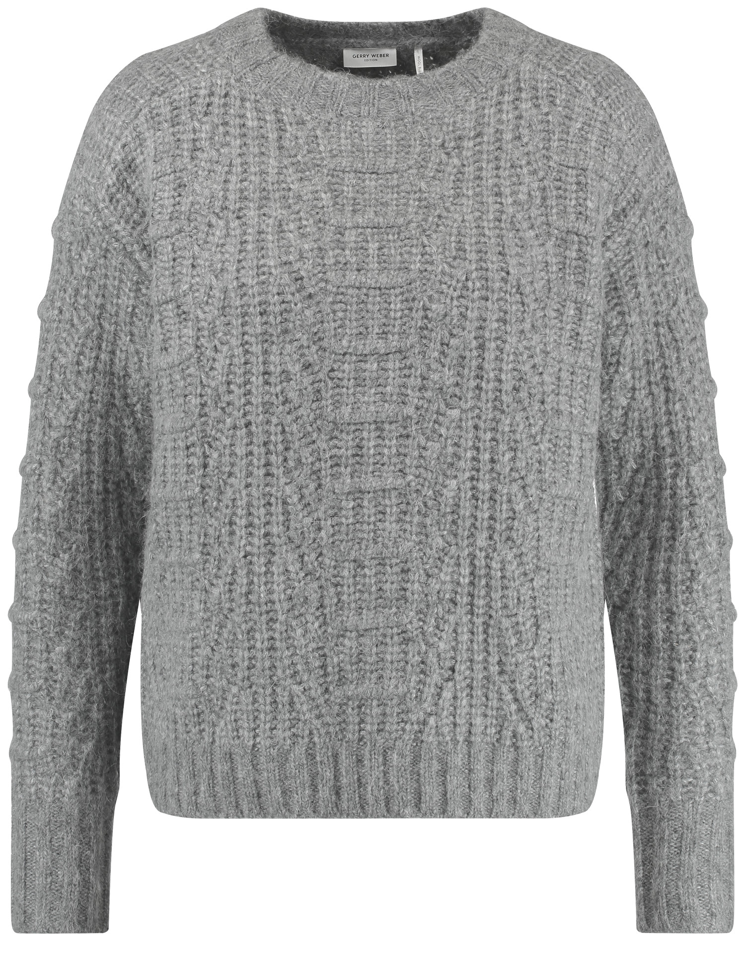 grober Strick-Pullover aus Wolle mit Alpaka