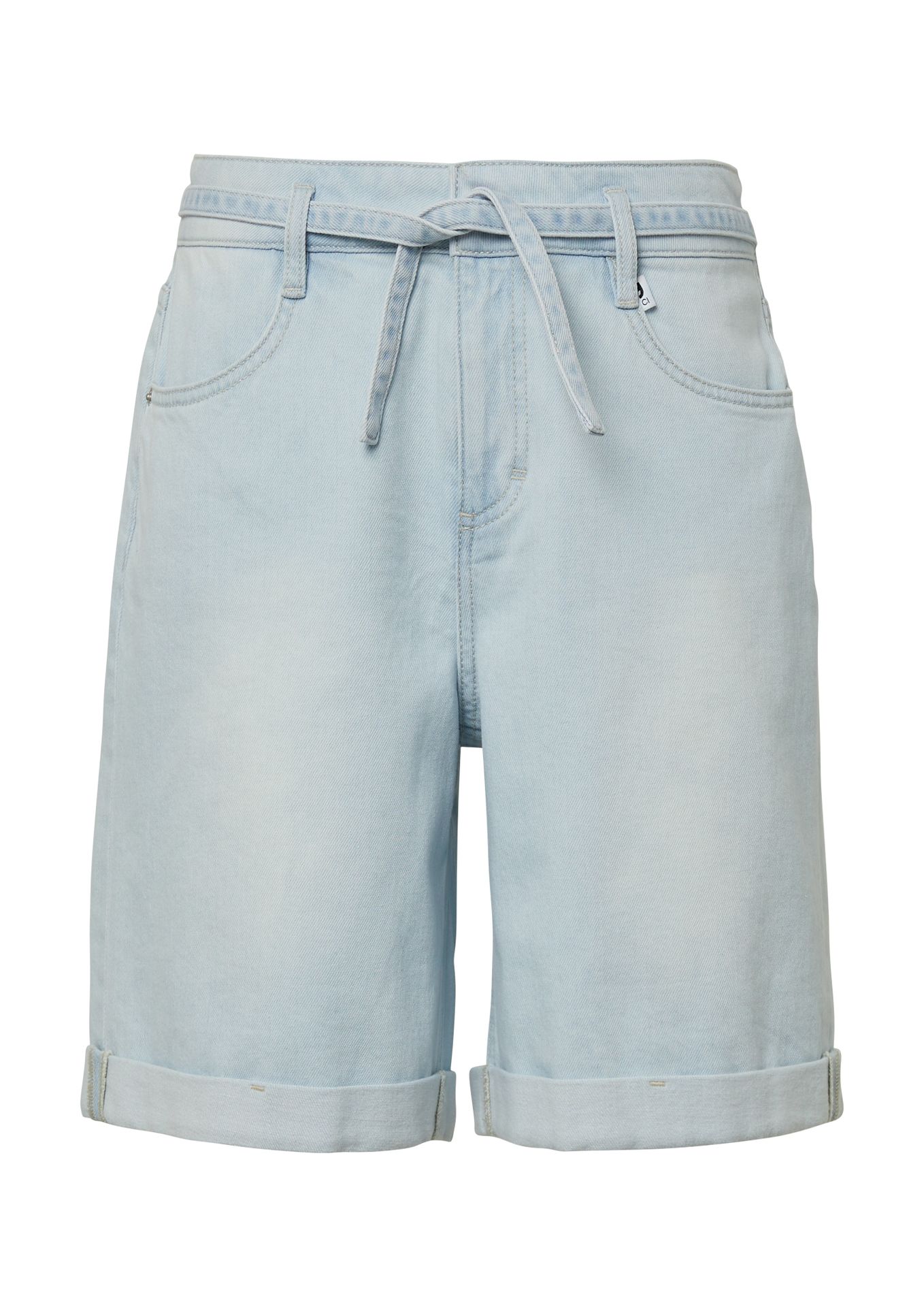Jeans-Shorts mit Krempelbein