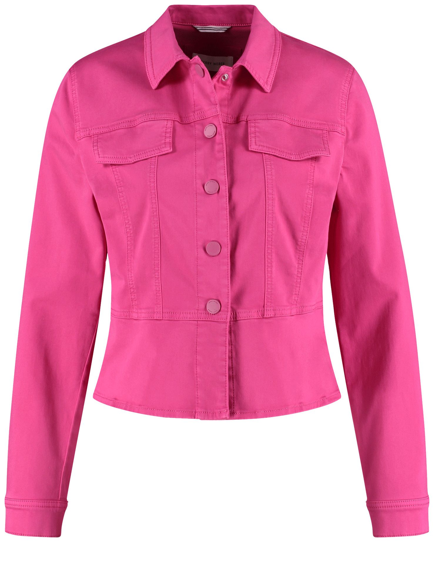 feminine Jeansjacke mit Schößchen