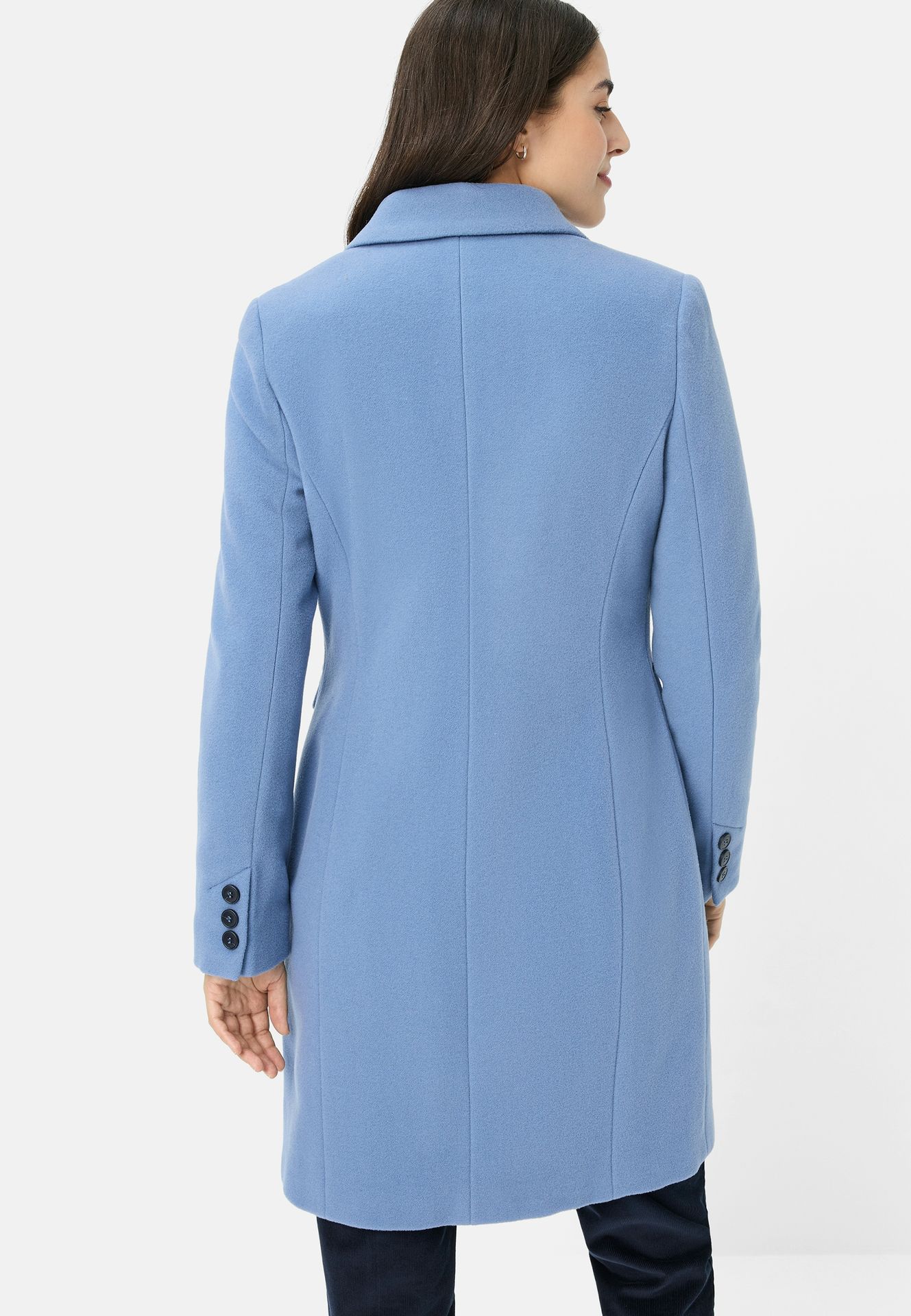 eleganter Wollkurzmantel im Blazerstil mit Cashmere-Anteil