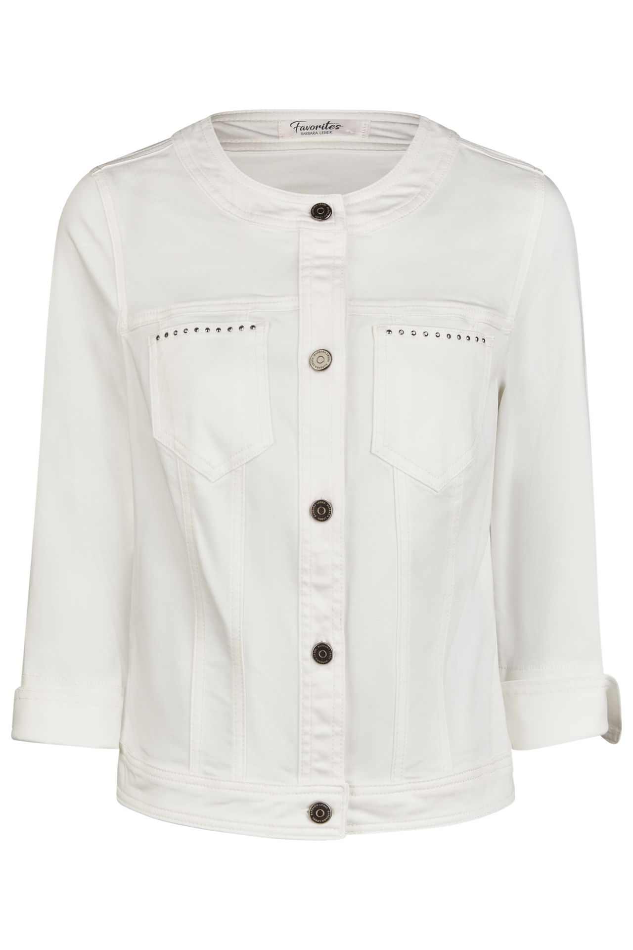 leichte Sommer-Jeans-Jacke aus Baumwoll-Mix