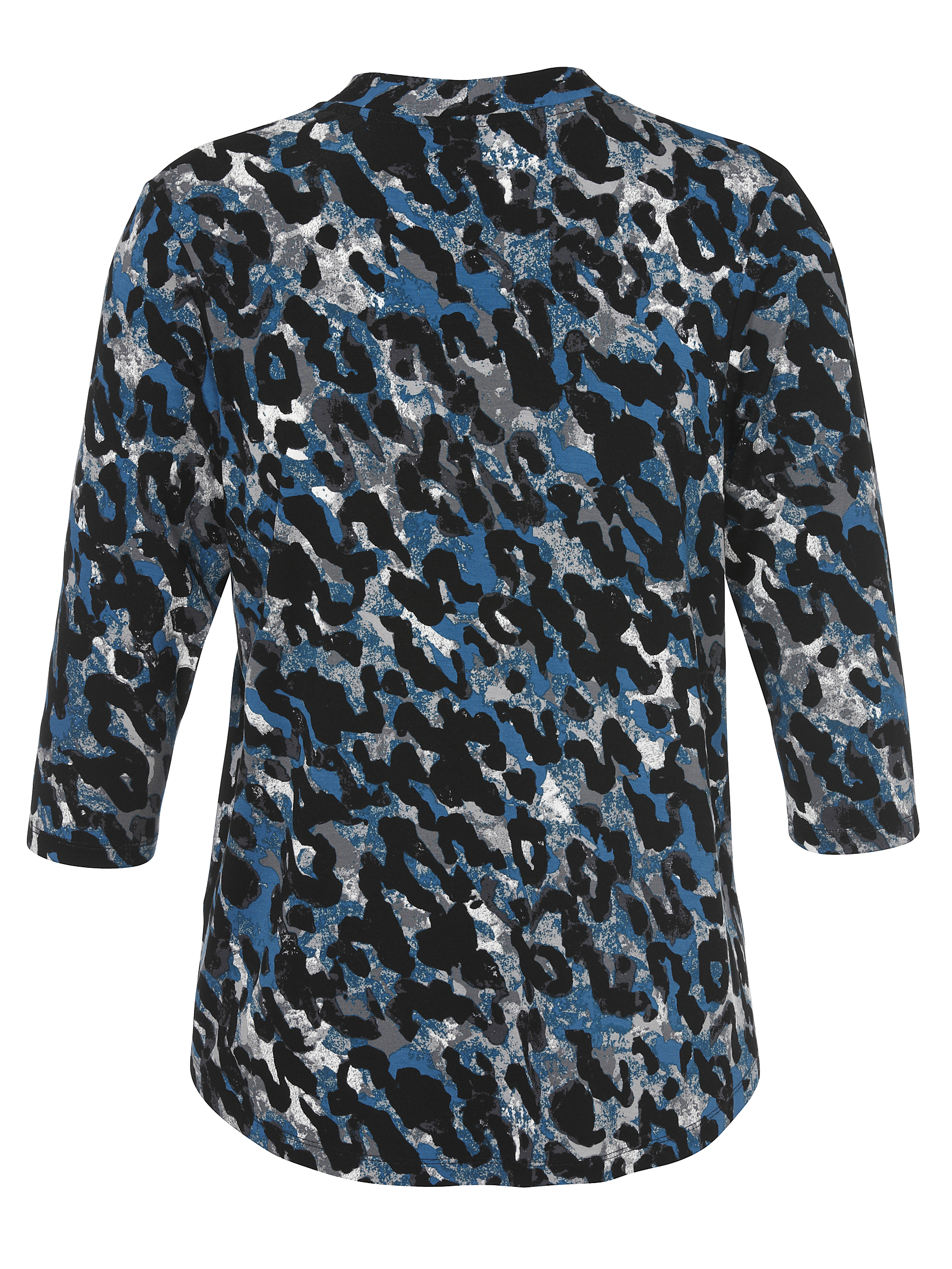 Viskose-Shirt im Animal-Print