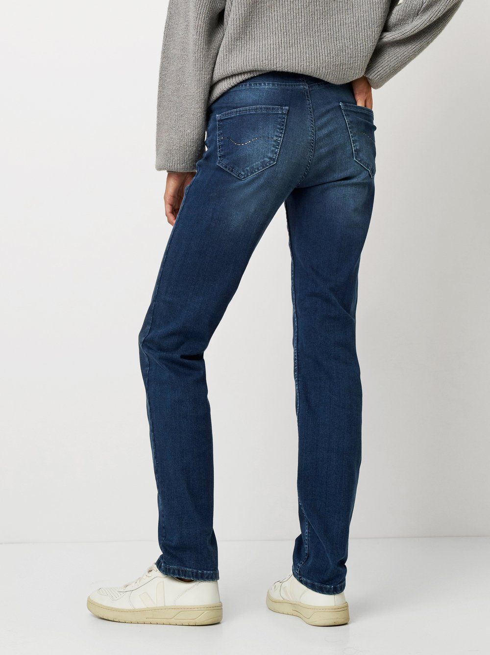 Damen-Jeans "Liv" mit geradem Bein aus elastischem Baumwoll-Mix