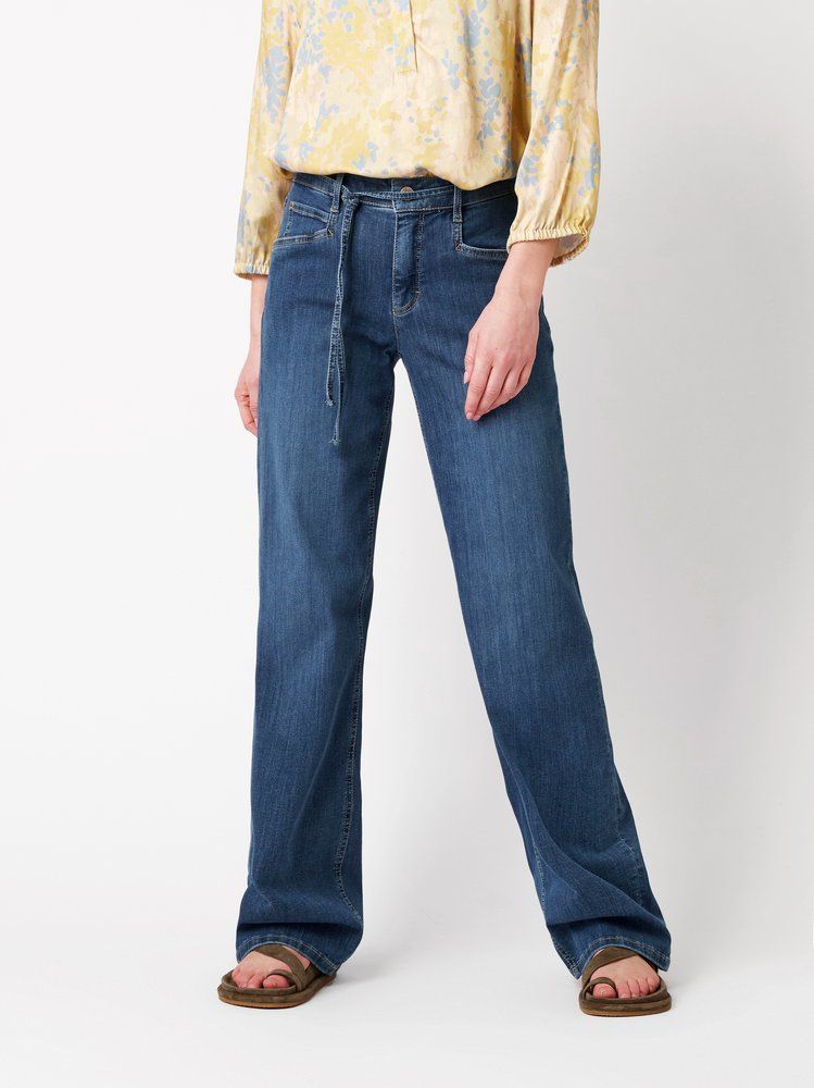 Damen-Jeans "Liv Straight" mit Bindeband