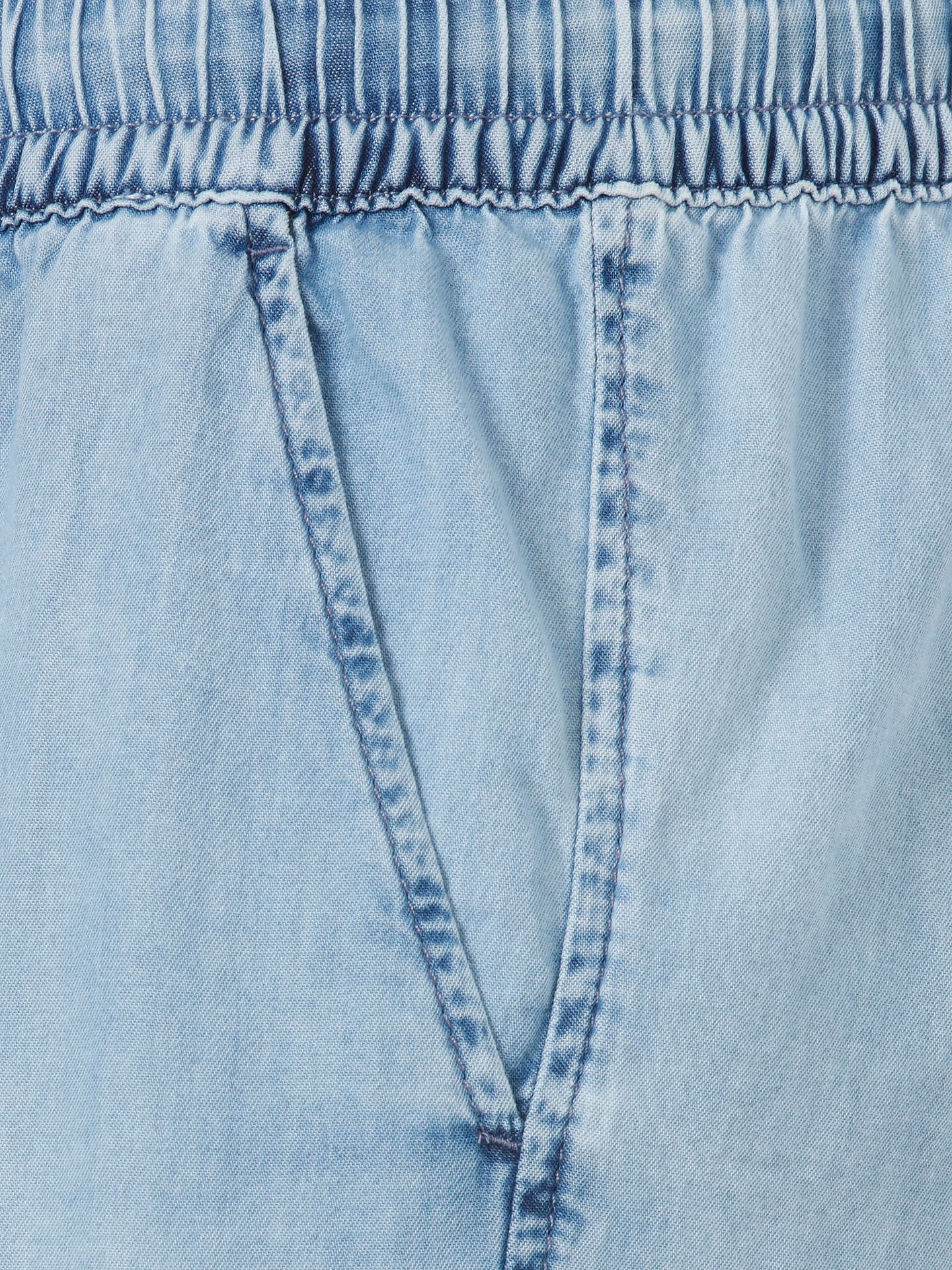 legere Schlupf-Culotte aus leichtem Baumwoll-Denim