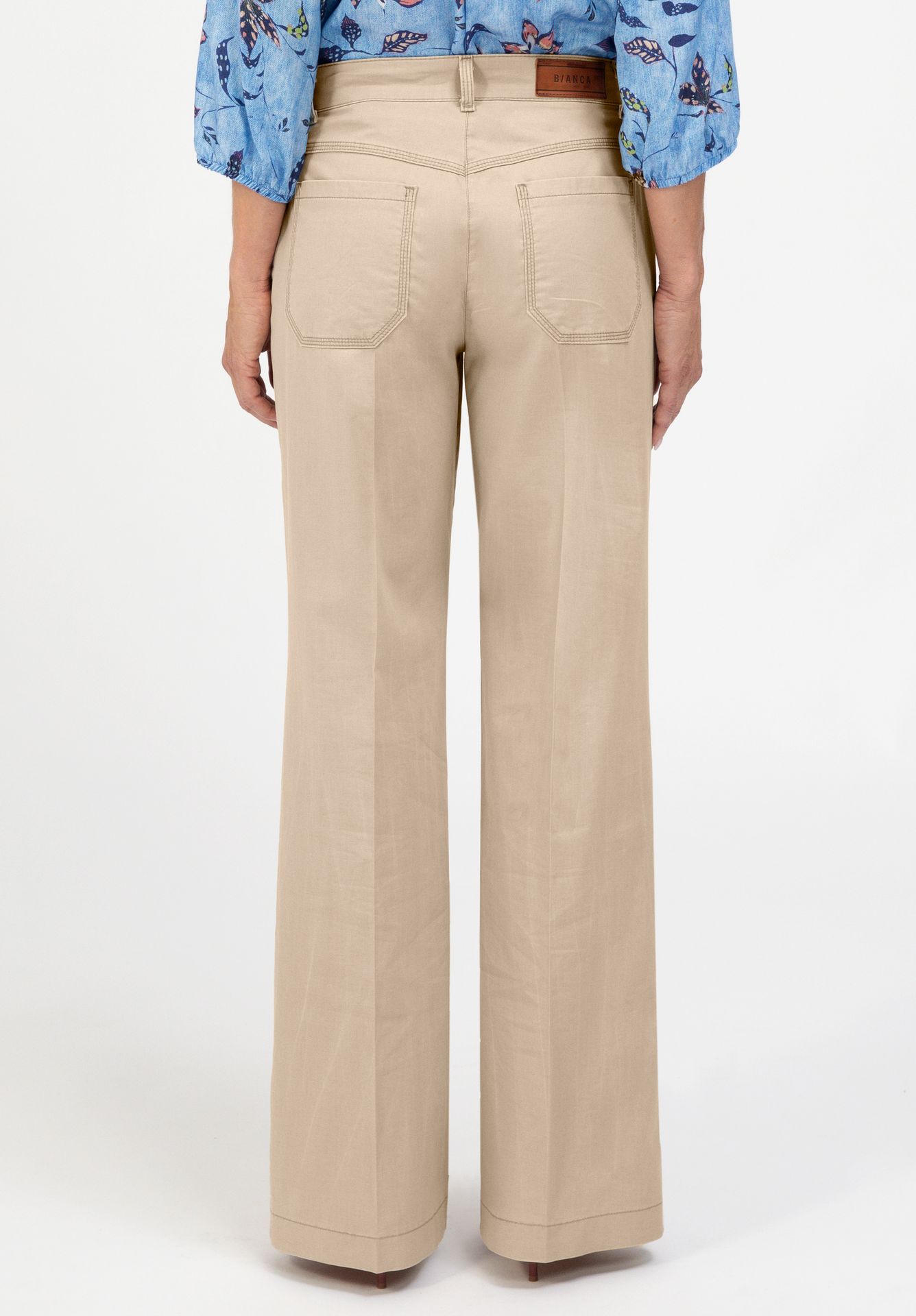 elastische Baumwoll-Jeans "MELBOUNRE" mit weitem Bein