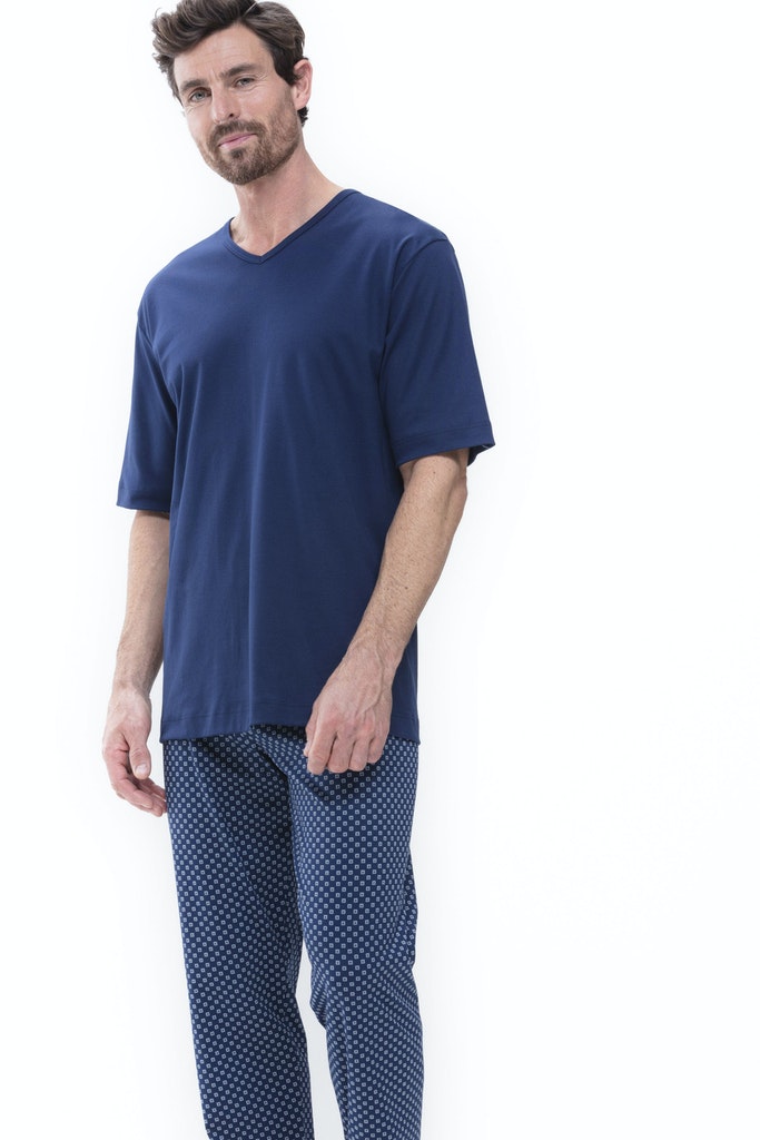 Sleepwear-T-Shirt aus reinem Baumwoll-Jersey