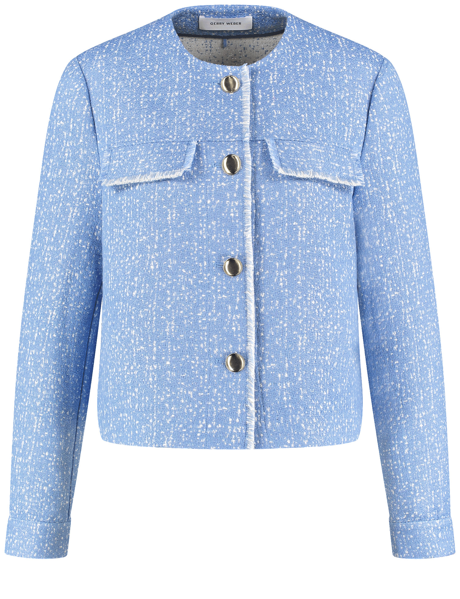kurze Blazerjacke in Tweedoptik