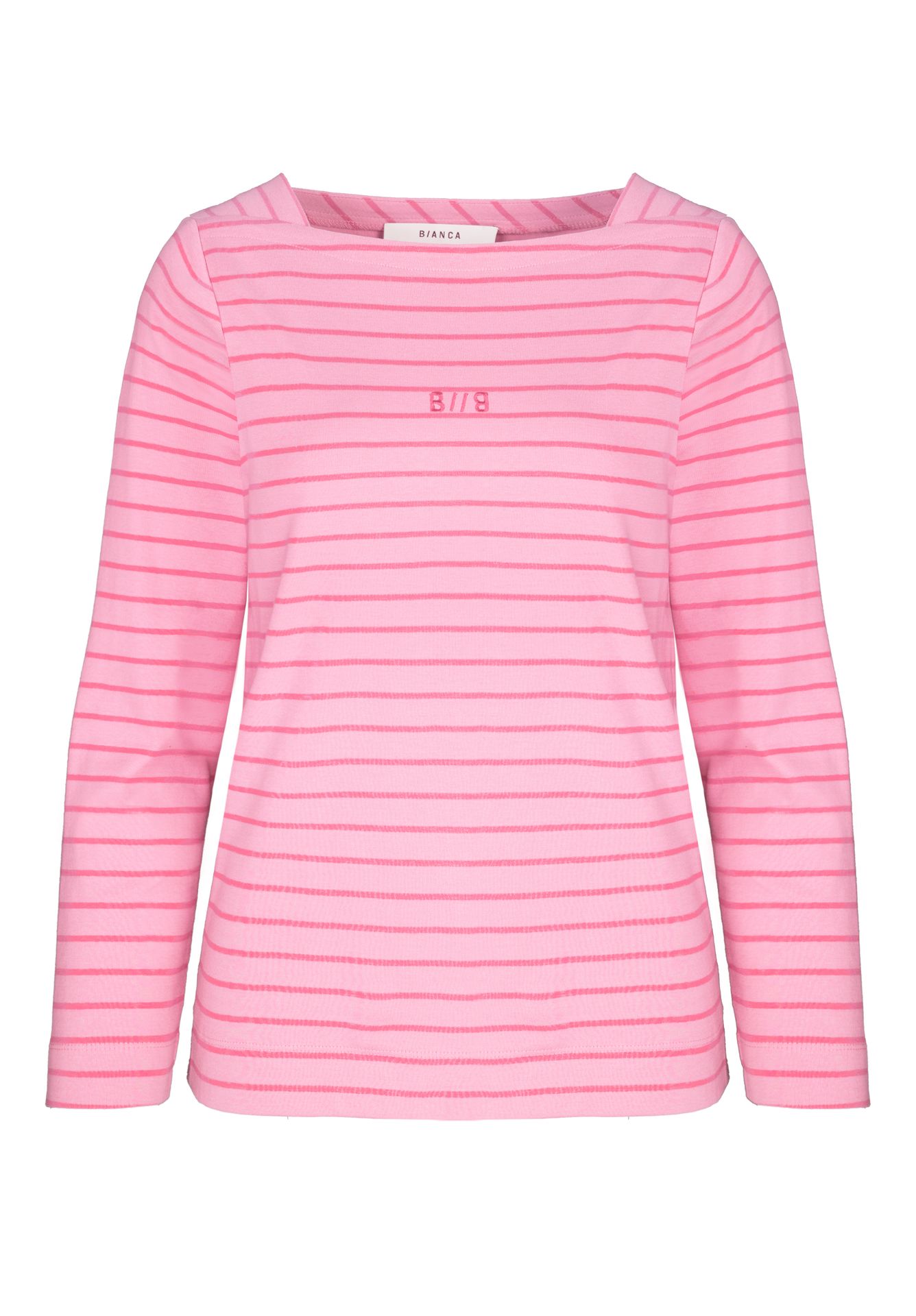 Langarm-Shirt "LOTTA" im tonigen Ringelmuster aus reiner Baumwolle