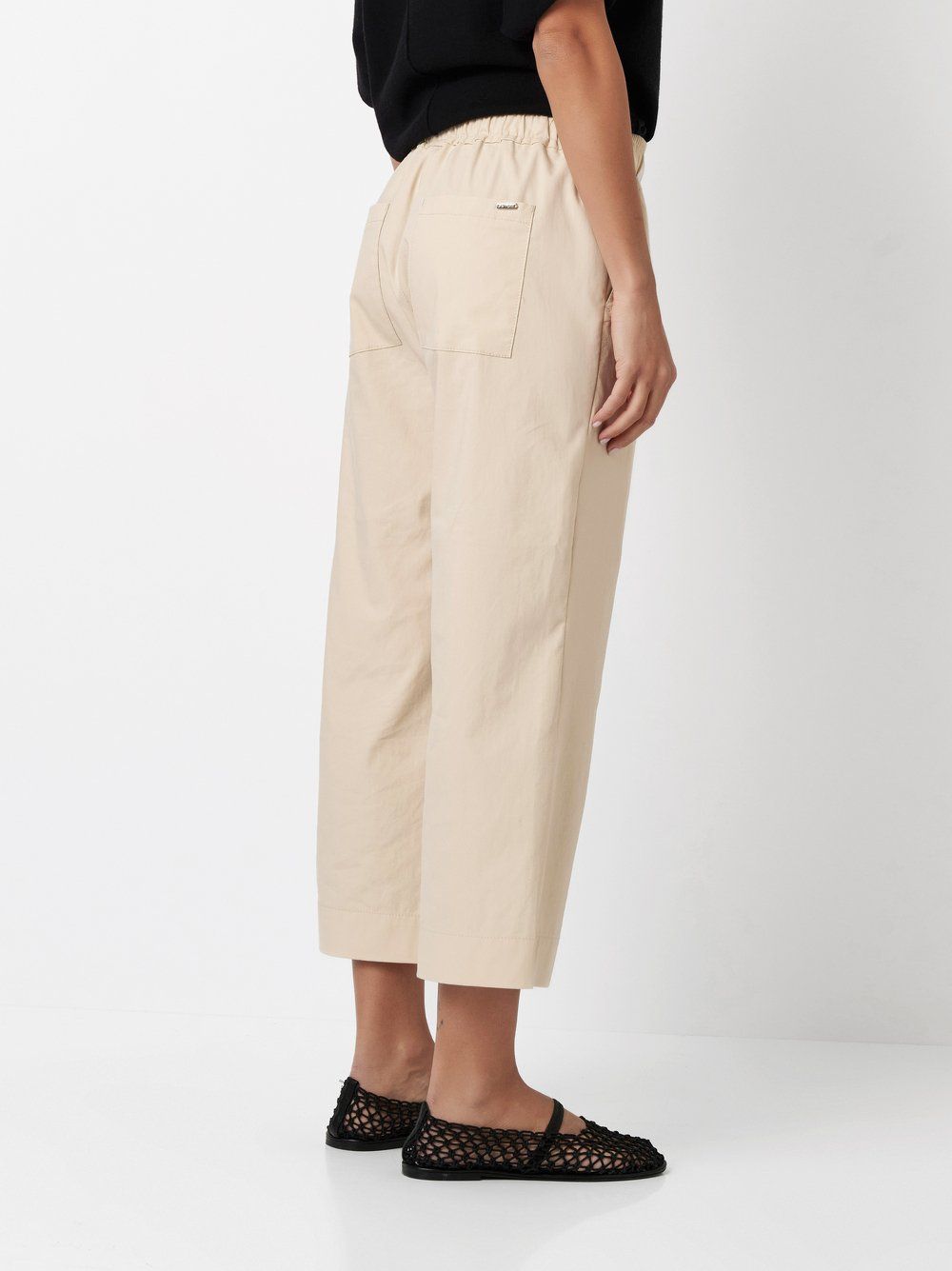 bequeme Schlupfhose "Pia Wide Leg 3/4" aus Papertouch-Cotton