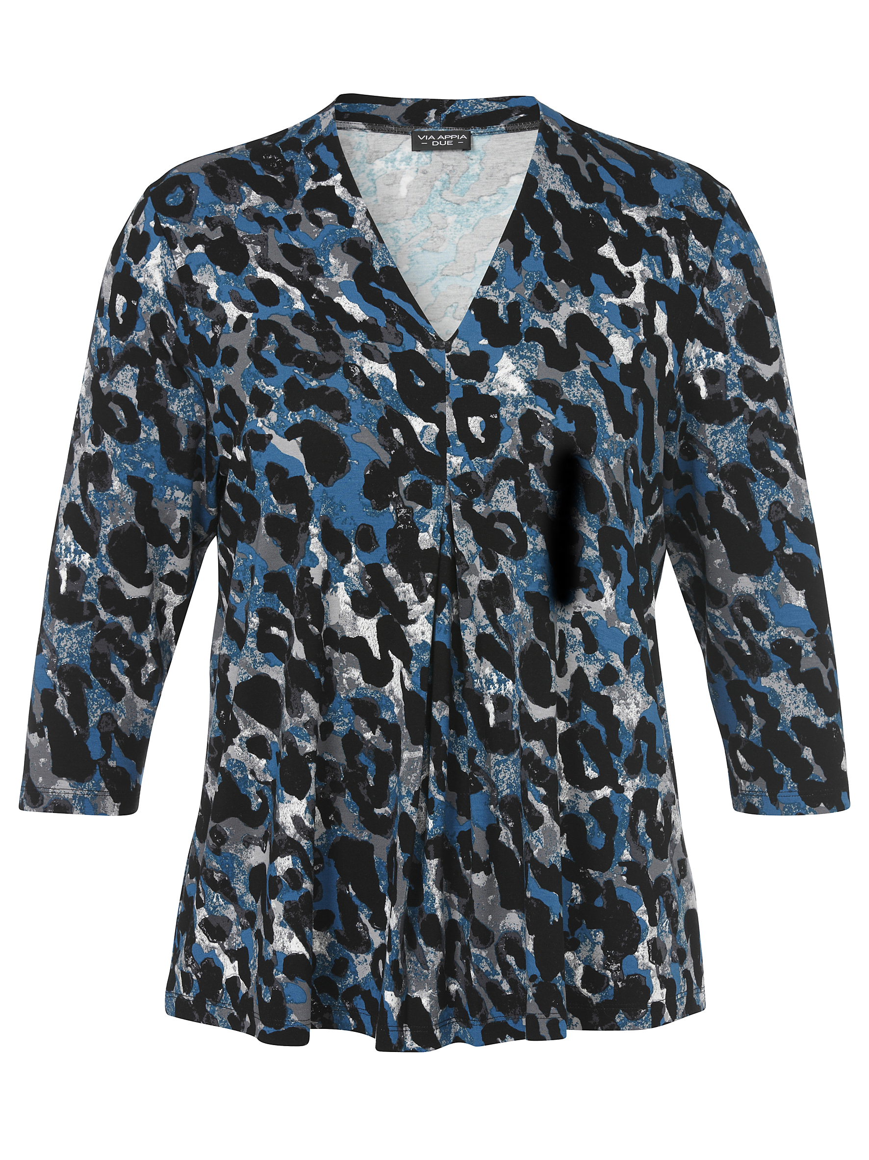 Viskose-Shirt im Animal-Print