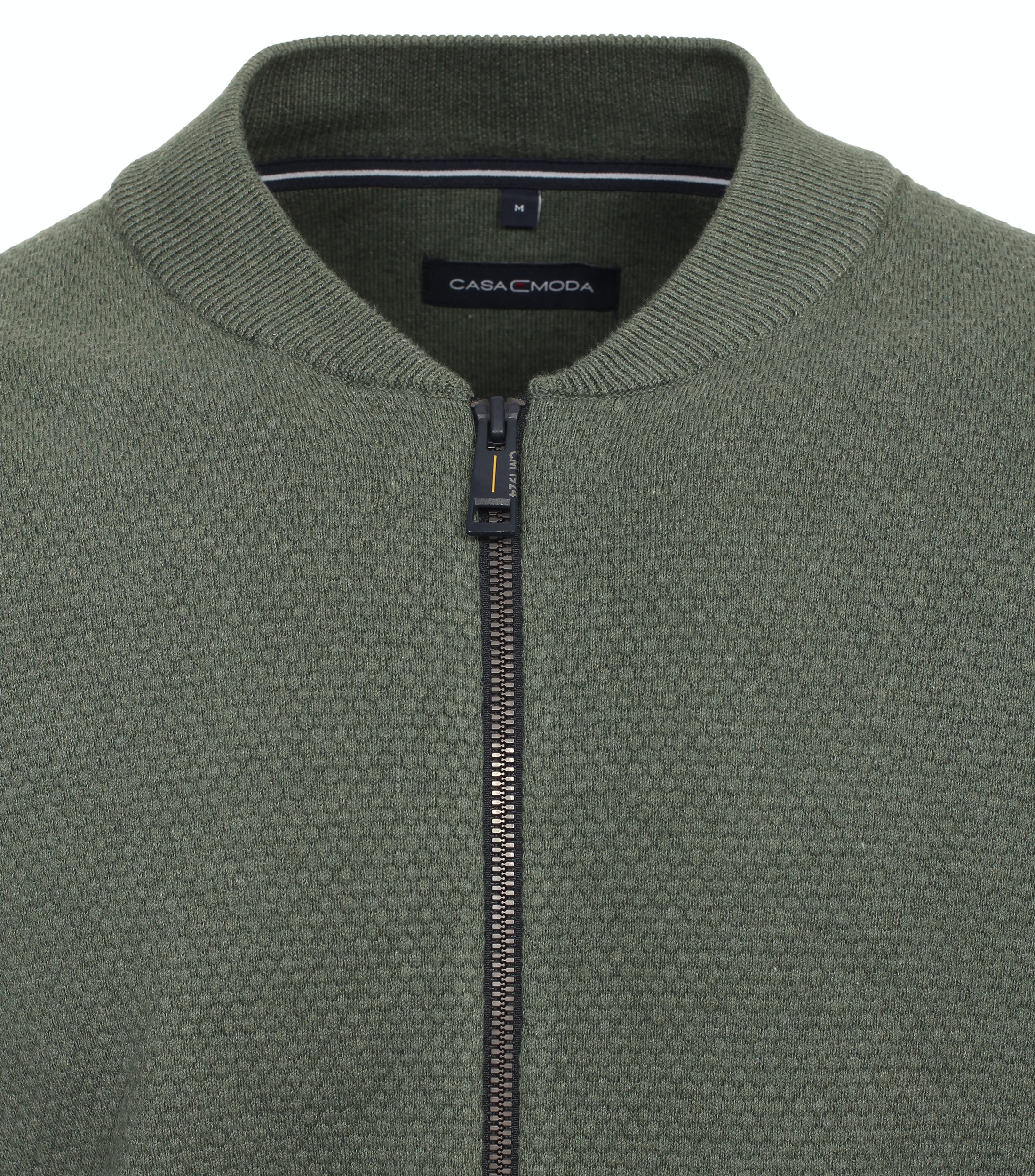 modische Strickjacke im Waffelmuster aus Baumwoll-Mix