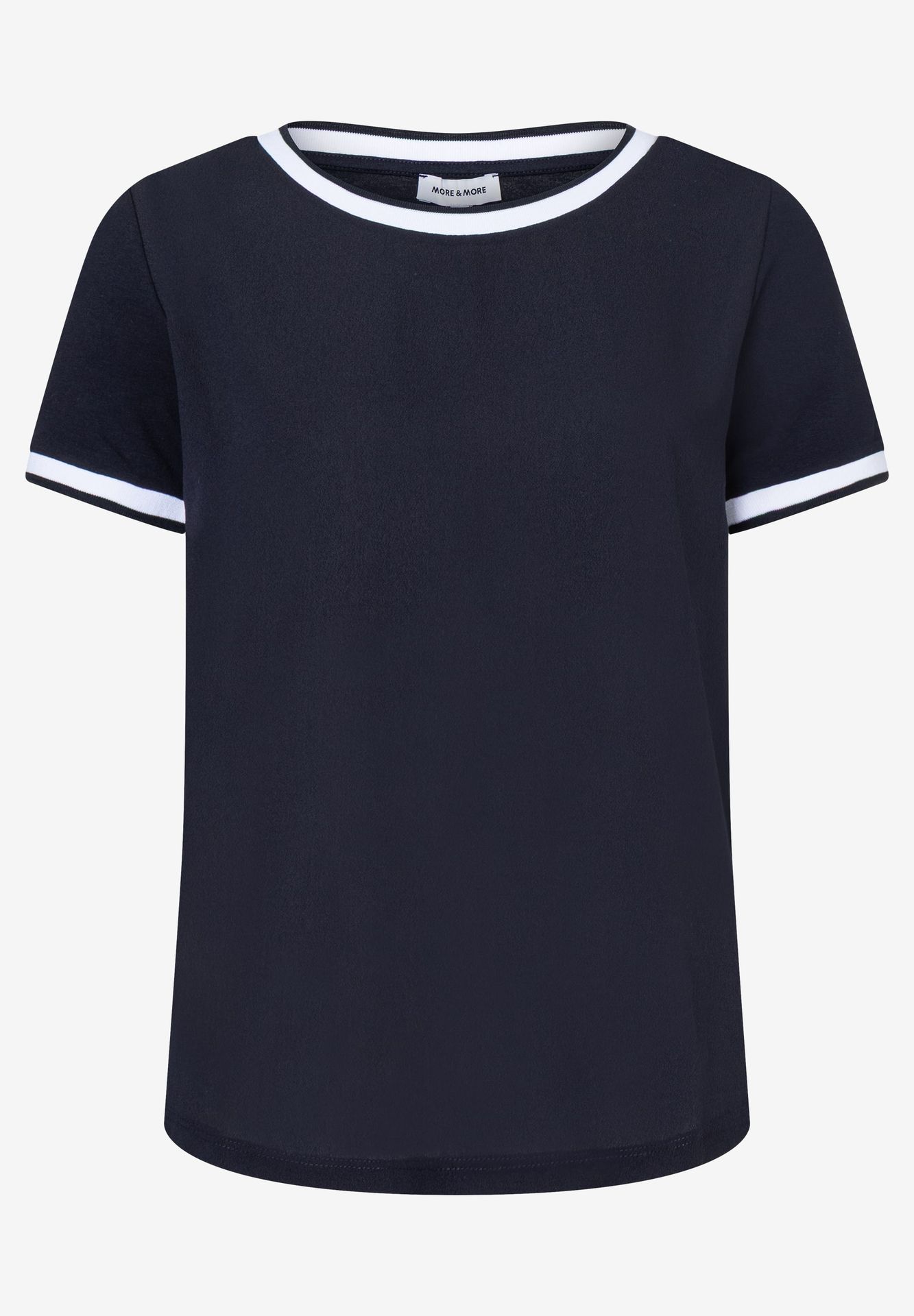 Blusenshirt mit Kontrastabschlüssen