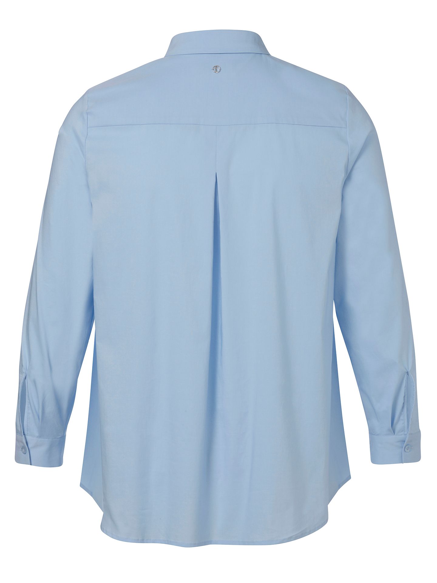 Basic Hemdbluse aus Baumwoll-Elasthan