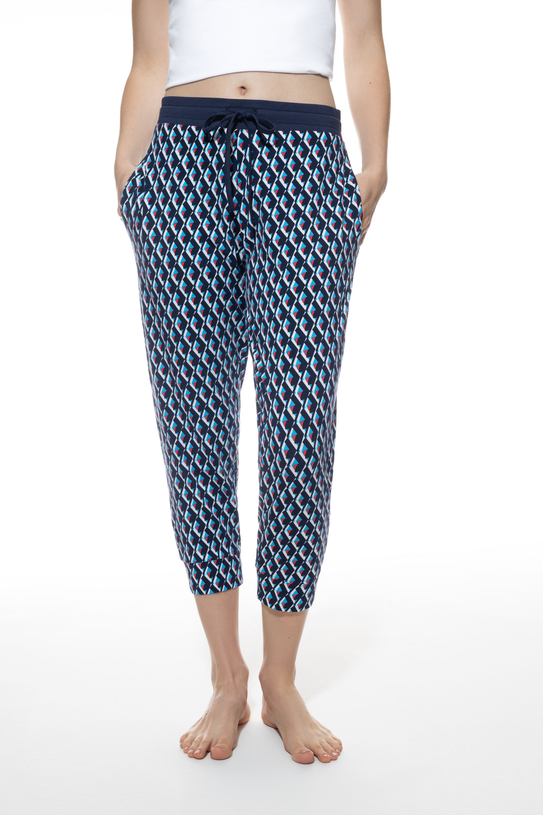 Nightwear-Hose 3/4 lang mit Allover-Print