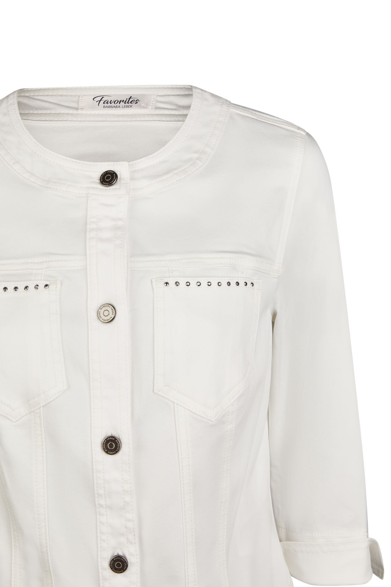 leichte Sommer-Jeans-Jacke aus Baumwoll-Mix